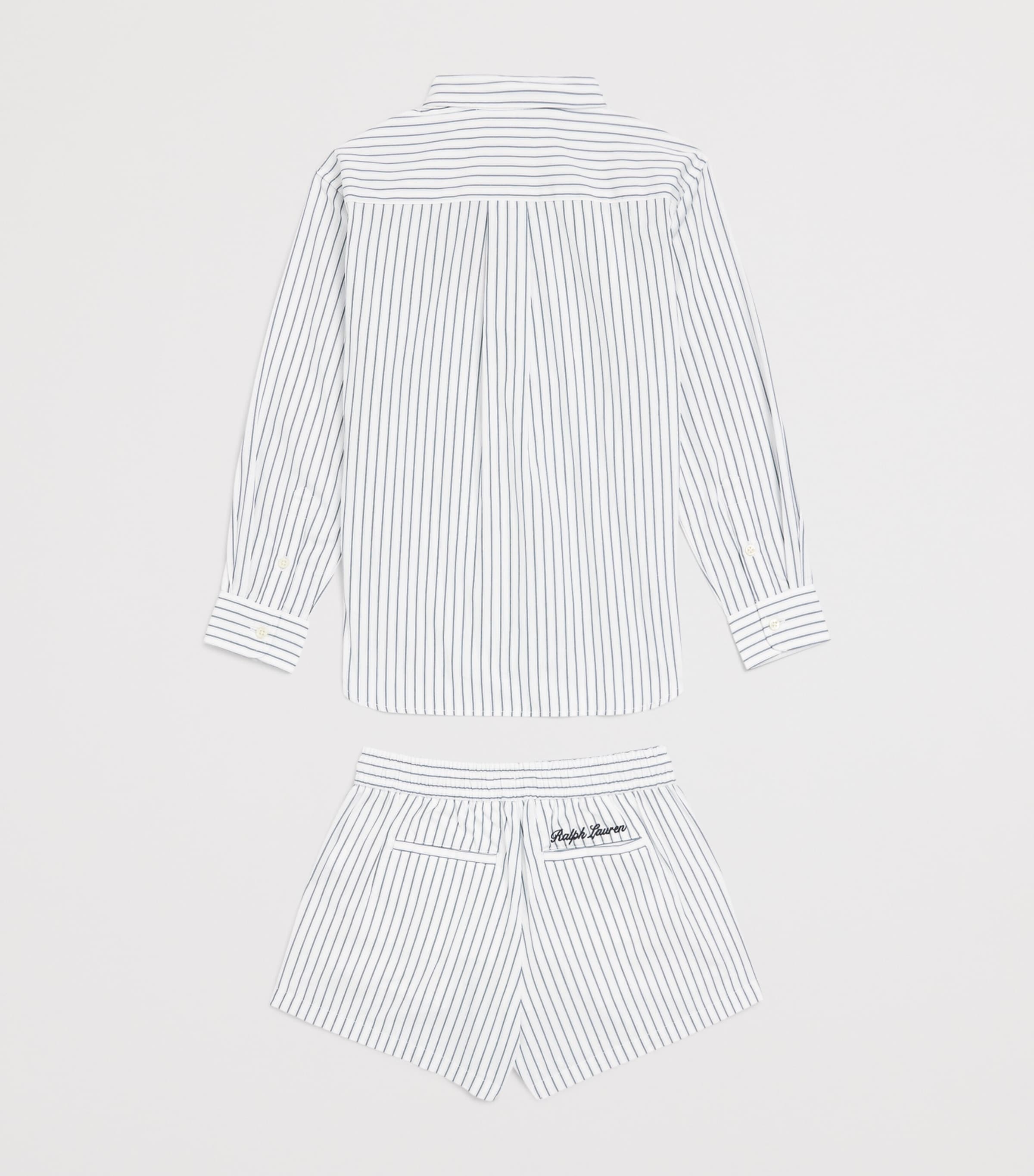 Ralph Lauren Kids x Wimbledon Shirt and Shorts Set (7-16 Years) Wht/blu Image 2