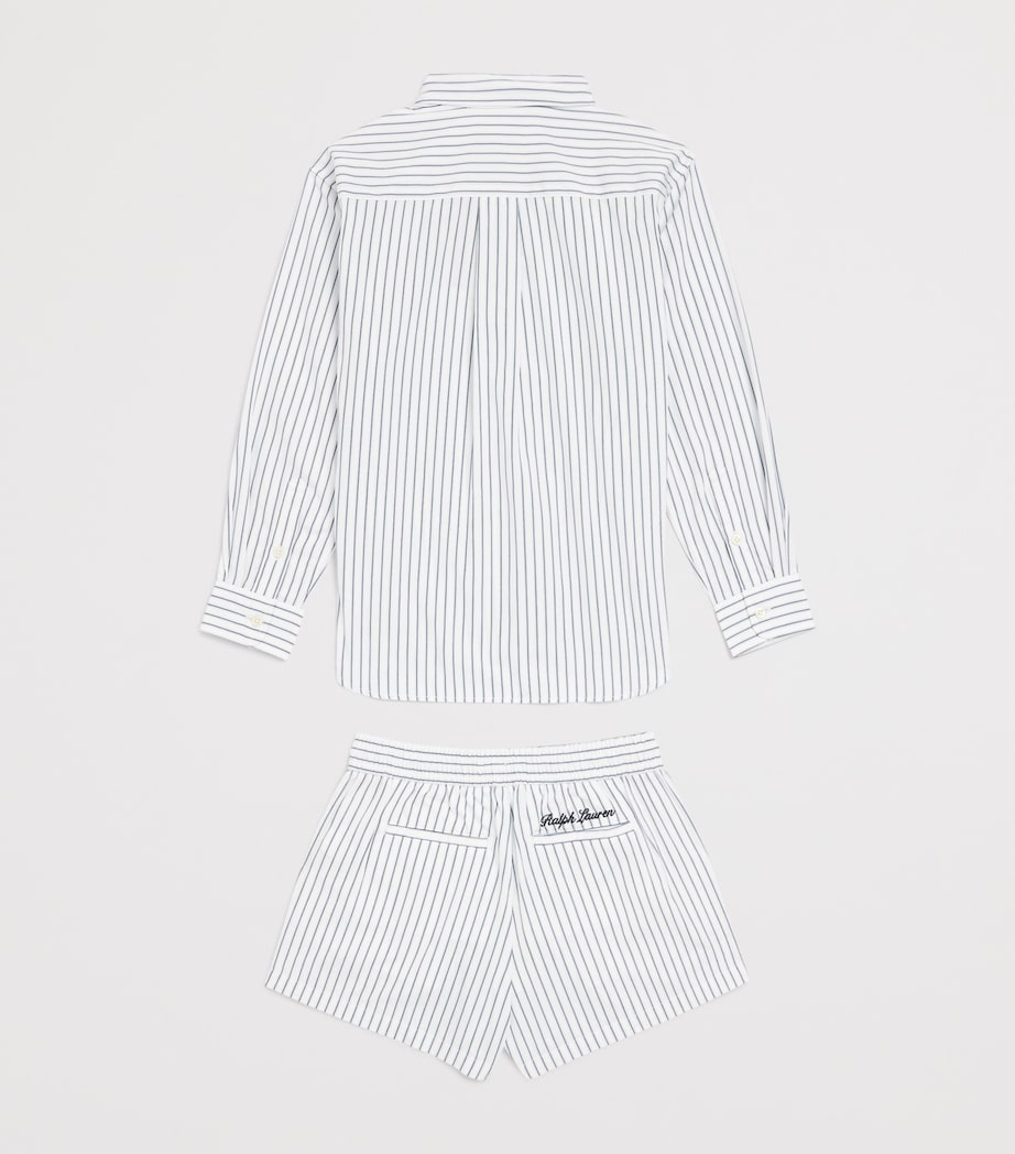 Ralph Lauren Kids x Wimbledon Shirt and Shorts Set (7-16 Years) Wht/blu Image 2