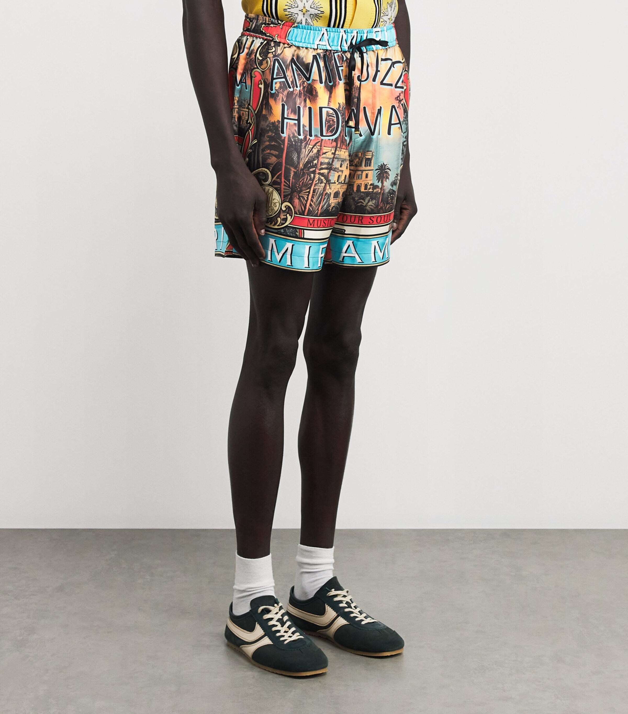 Silk Jazz Hideaway Print Shorts MULTI Image 3