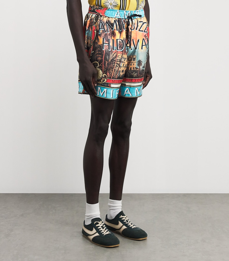 Silk Jazz Hideaway Print Shorts MULTI Image 3