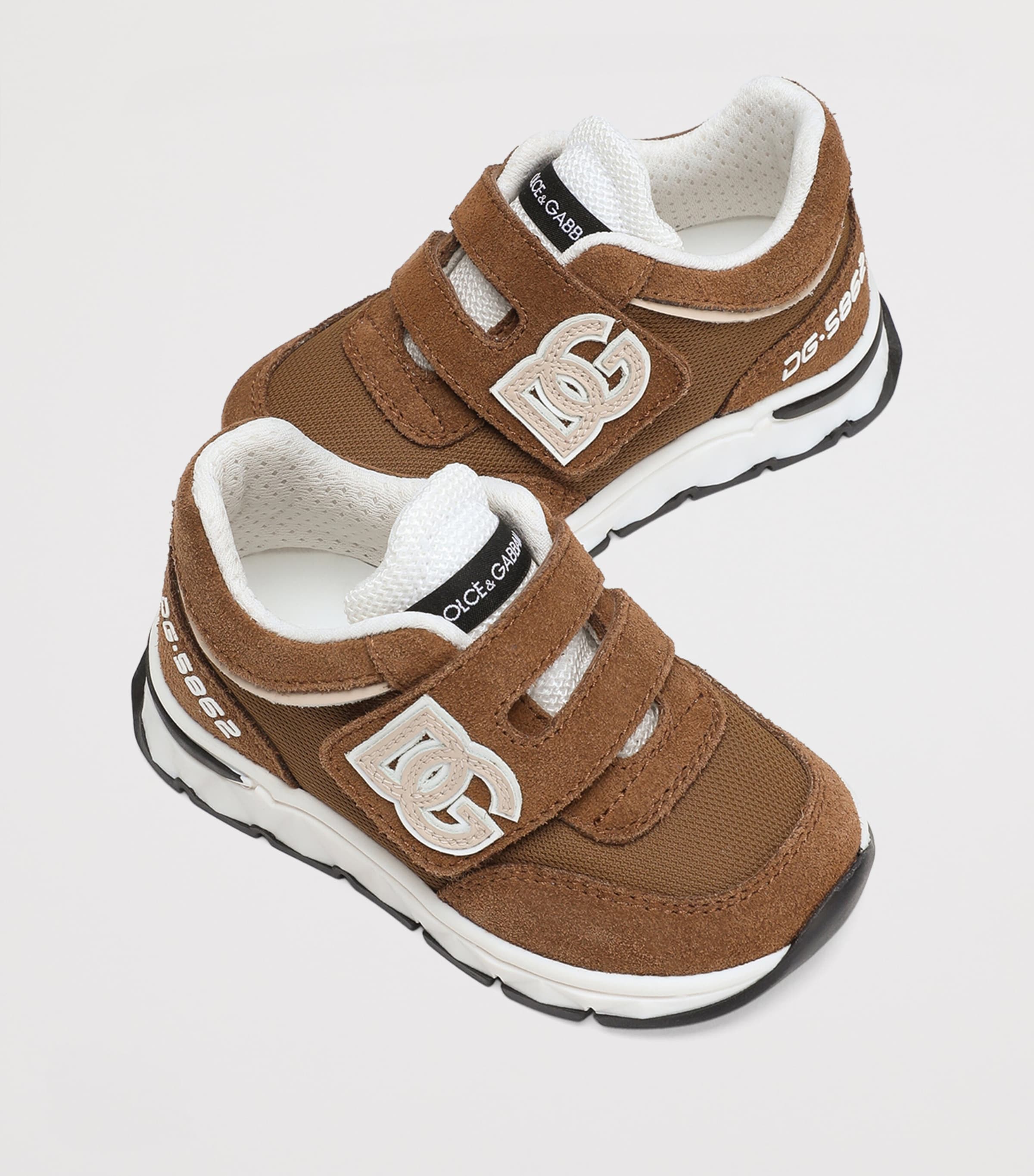 Calfskin Sneakers 8L838-MARRONE/CO Image 3