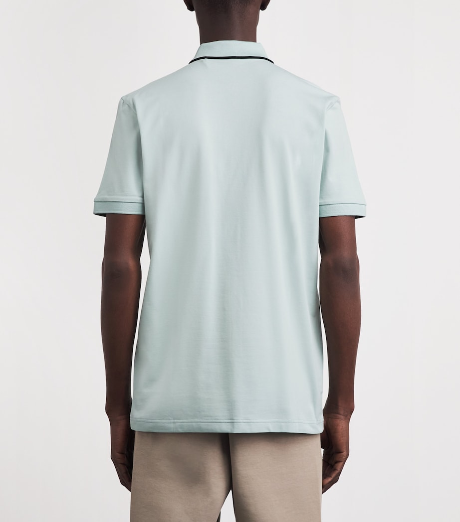 BOSS Mens Stretch-Cotton Logo Polo Shirt Image 5