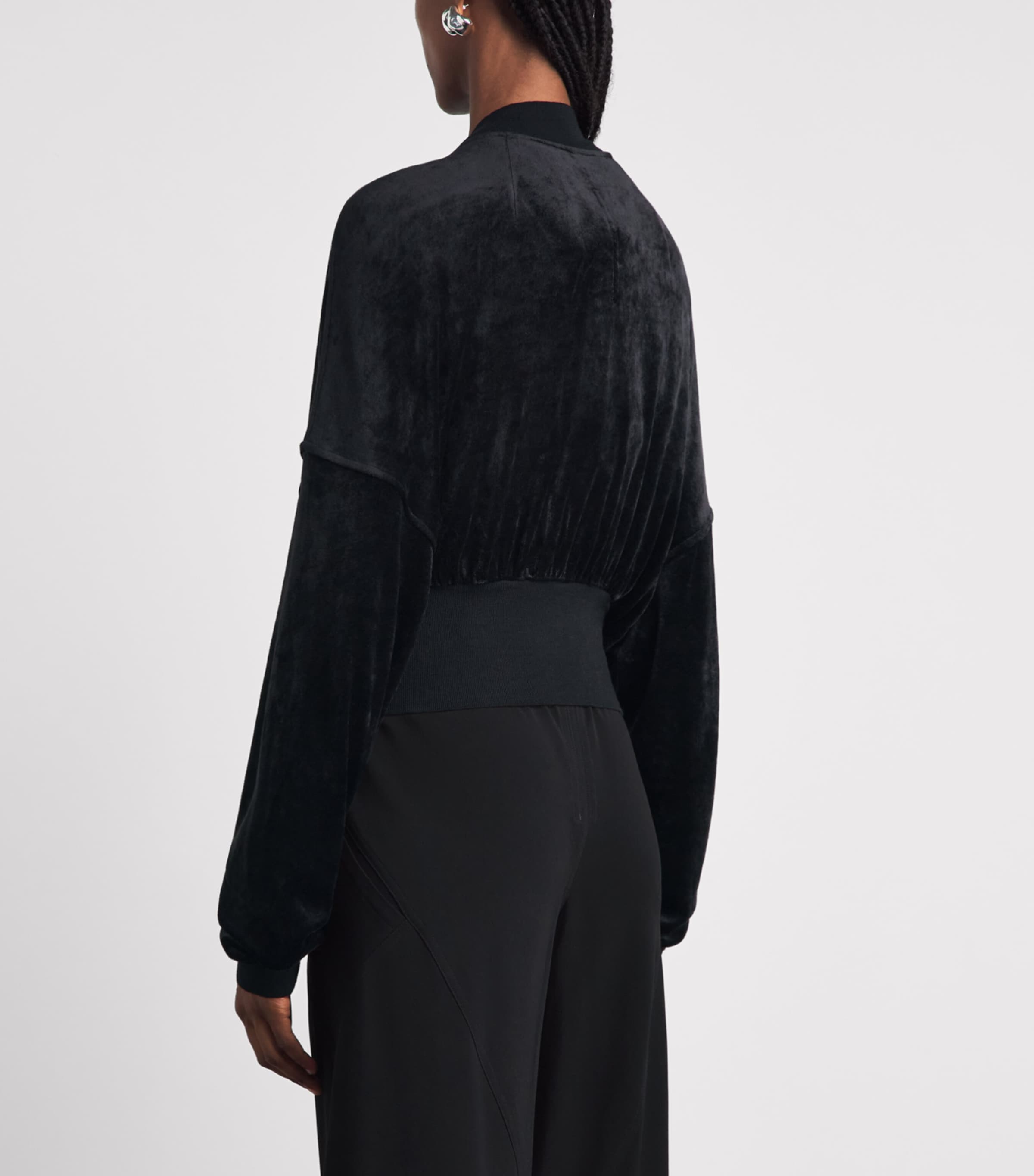 Rick Owens Womens Flight Bomber Jacket Black Image 5
