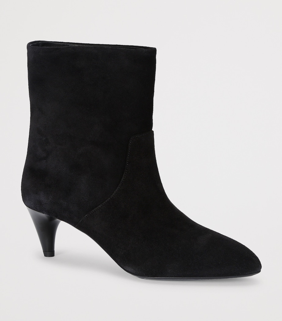 Isabel Marant Suede Jiry Ankle Boots 55 Black Image 2