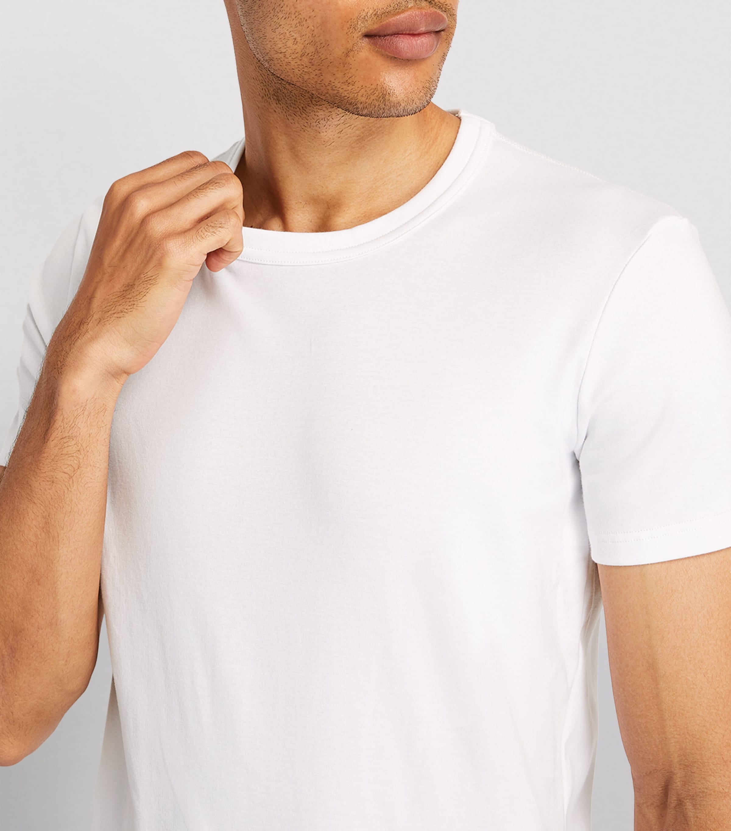 TOM FORD White Stretch-Cotton T-Shirt | Harrods UK
