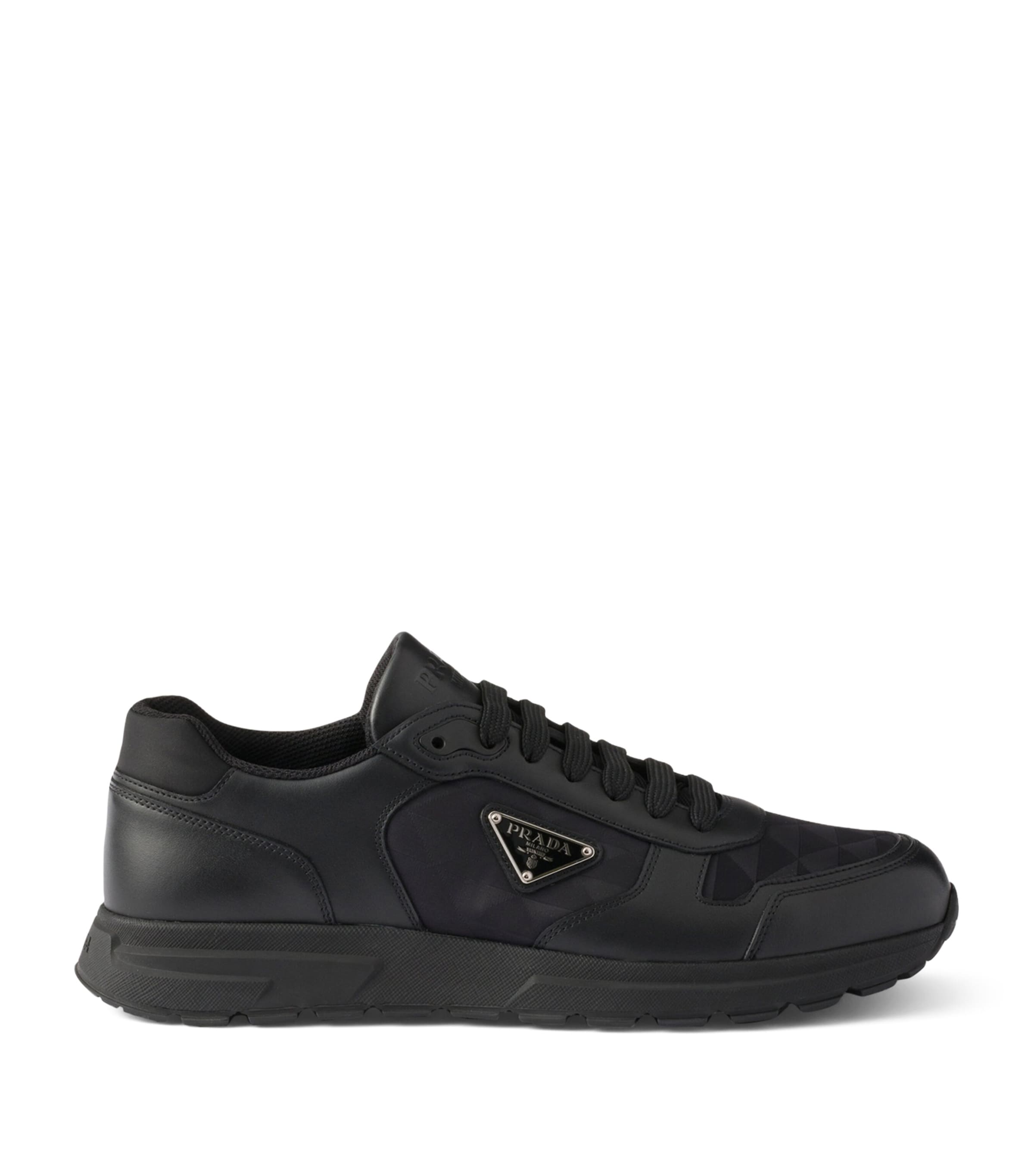 Re-Nylon and Leather Prax 2.0 Low-Top Sneakers F0002 Image 1