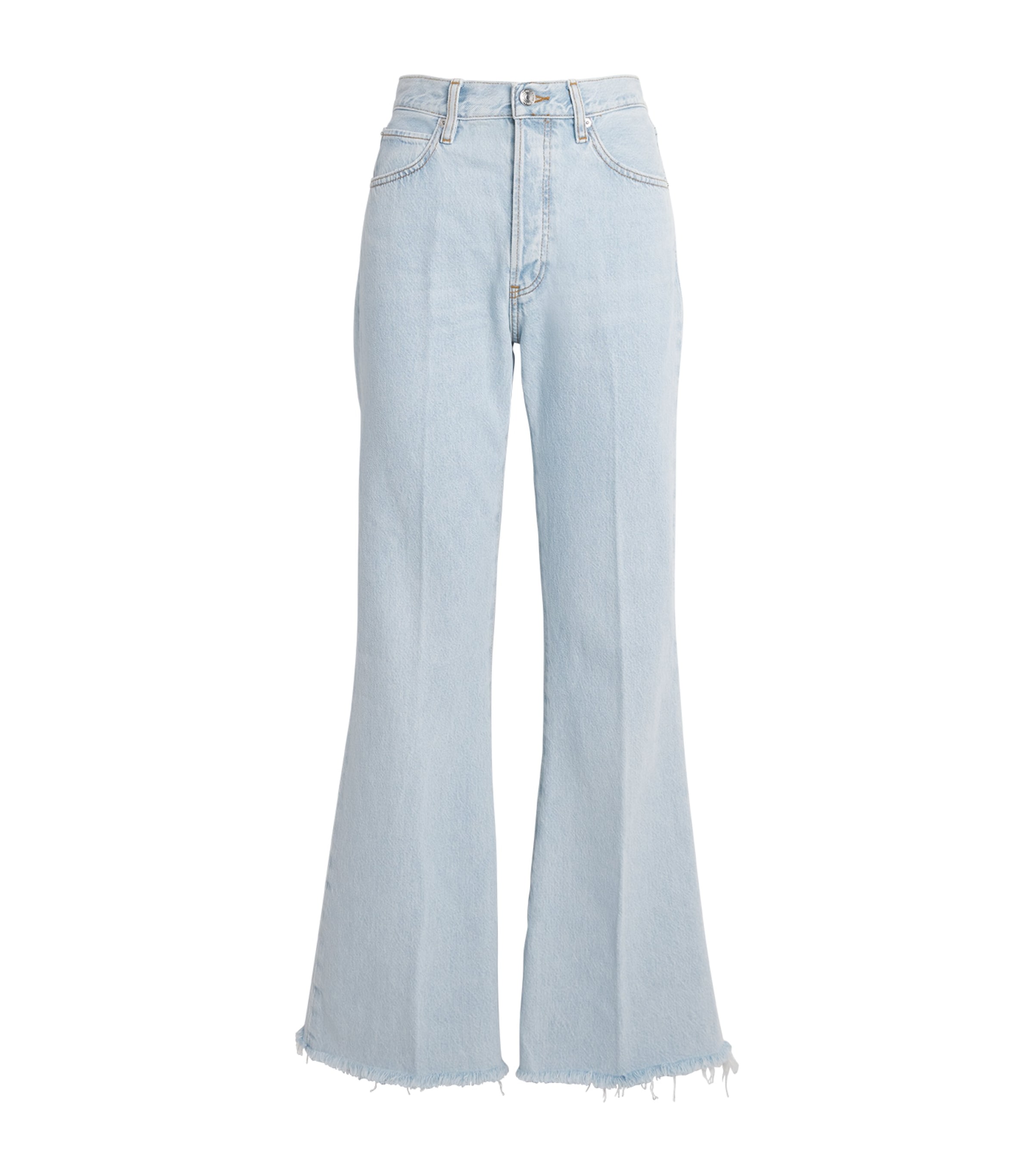 Frame The Lax Flared Jeans In Blue