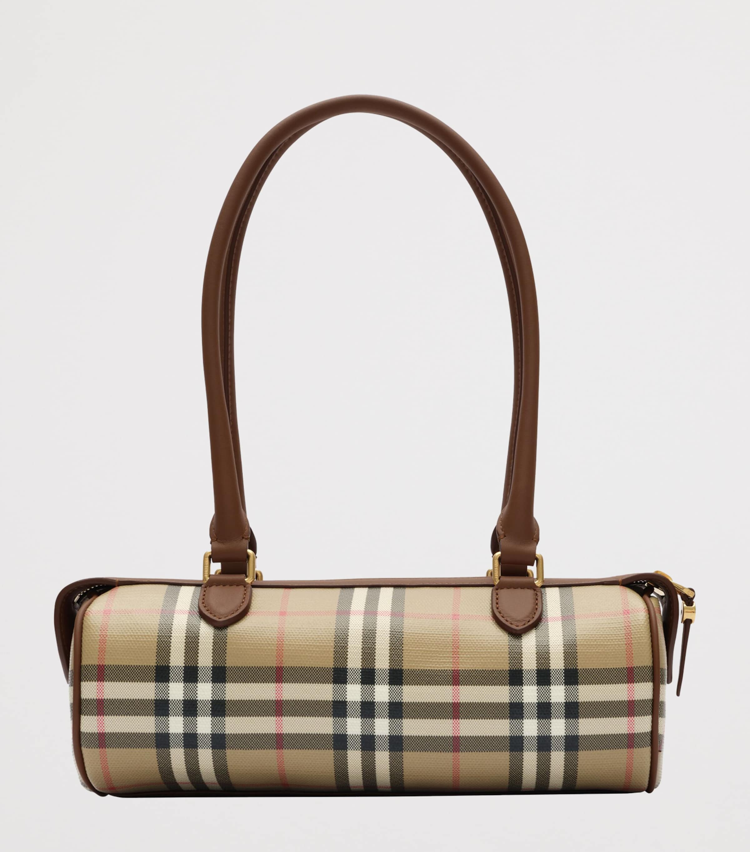Burberry Mini Check Barrel Bag Archive Beige Image 5