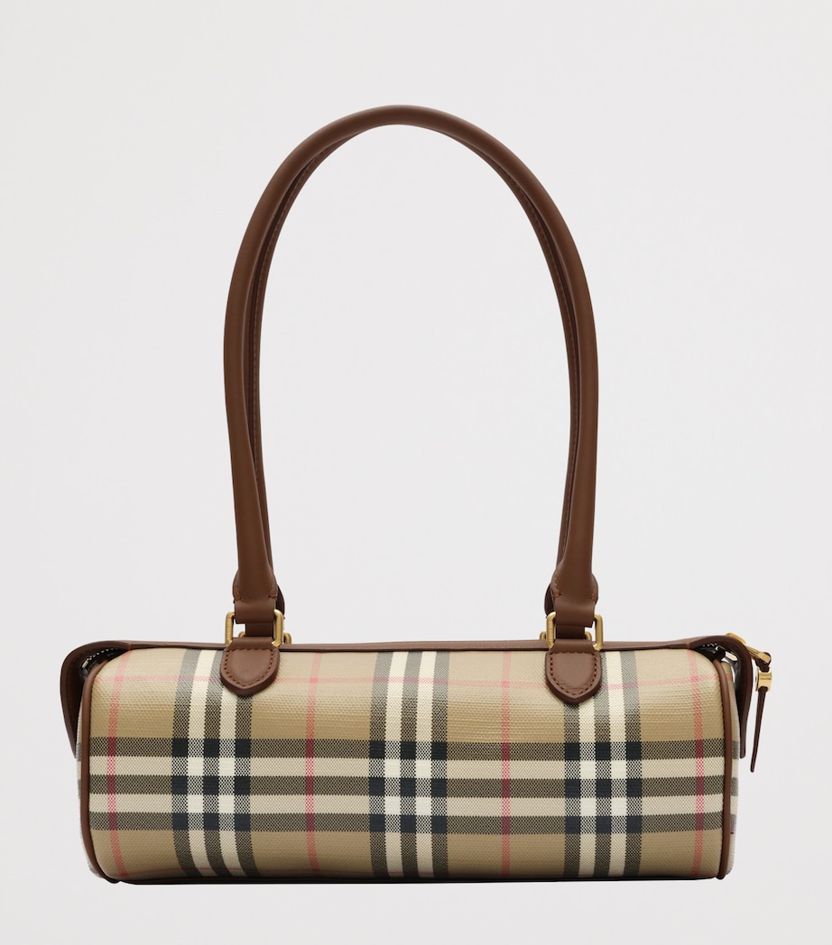 Burberry Mini Check Barrel Bag Archive Beige Image 5