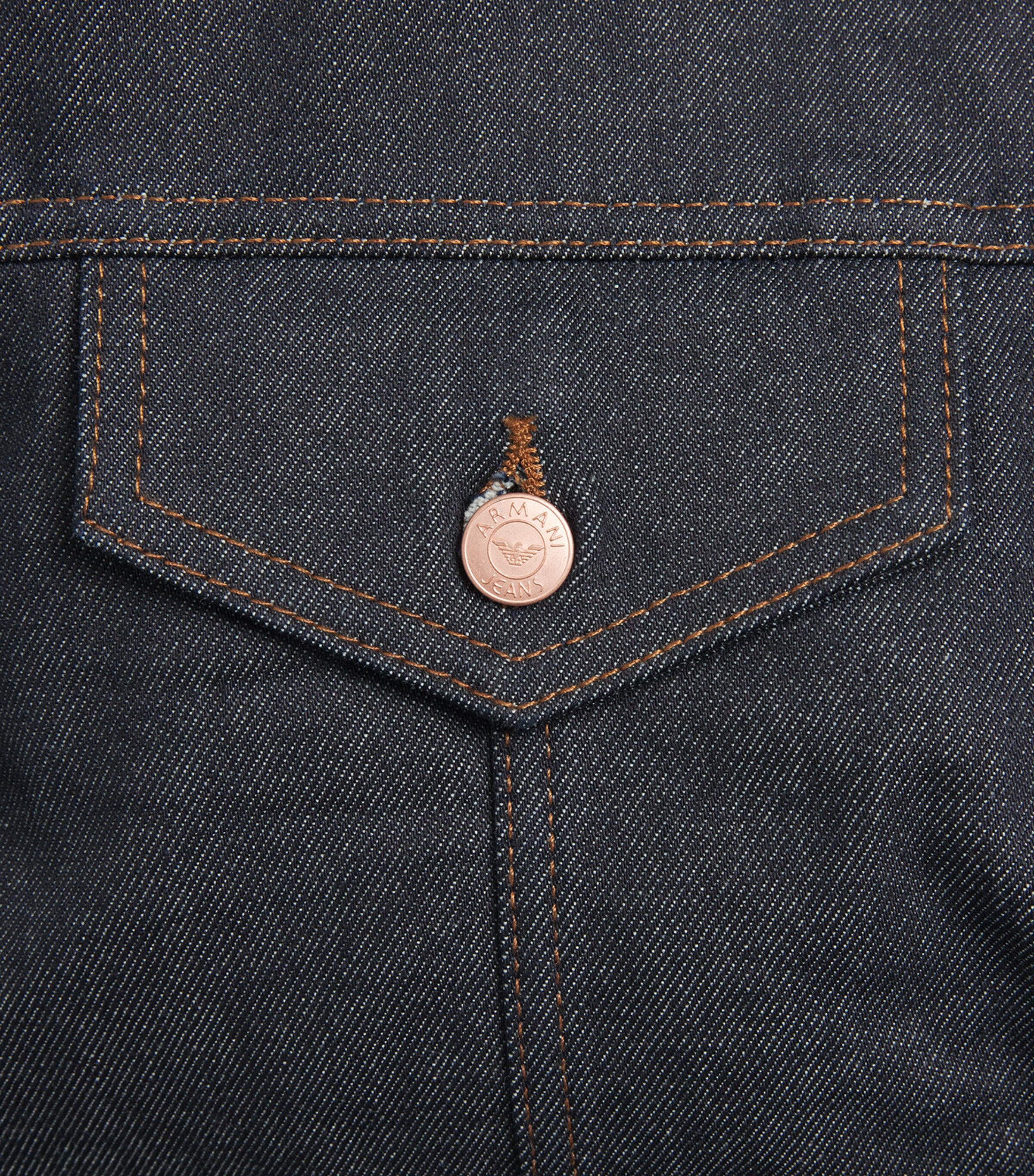 Emporio Armani Mens Blouson Denim Jacket Image 6