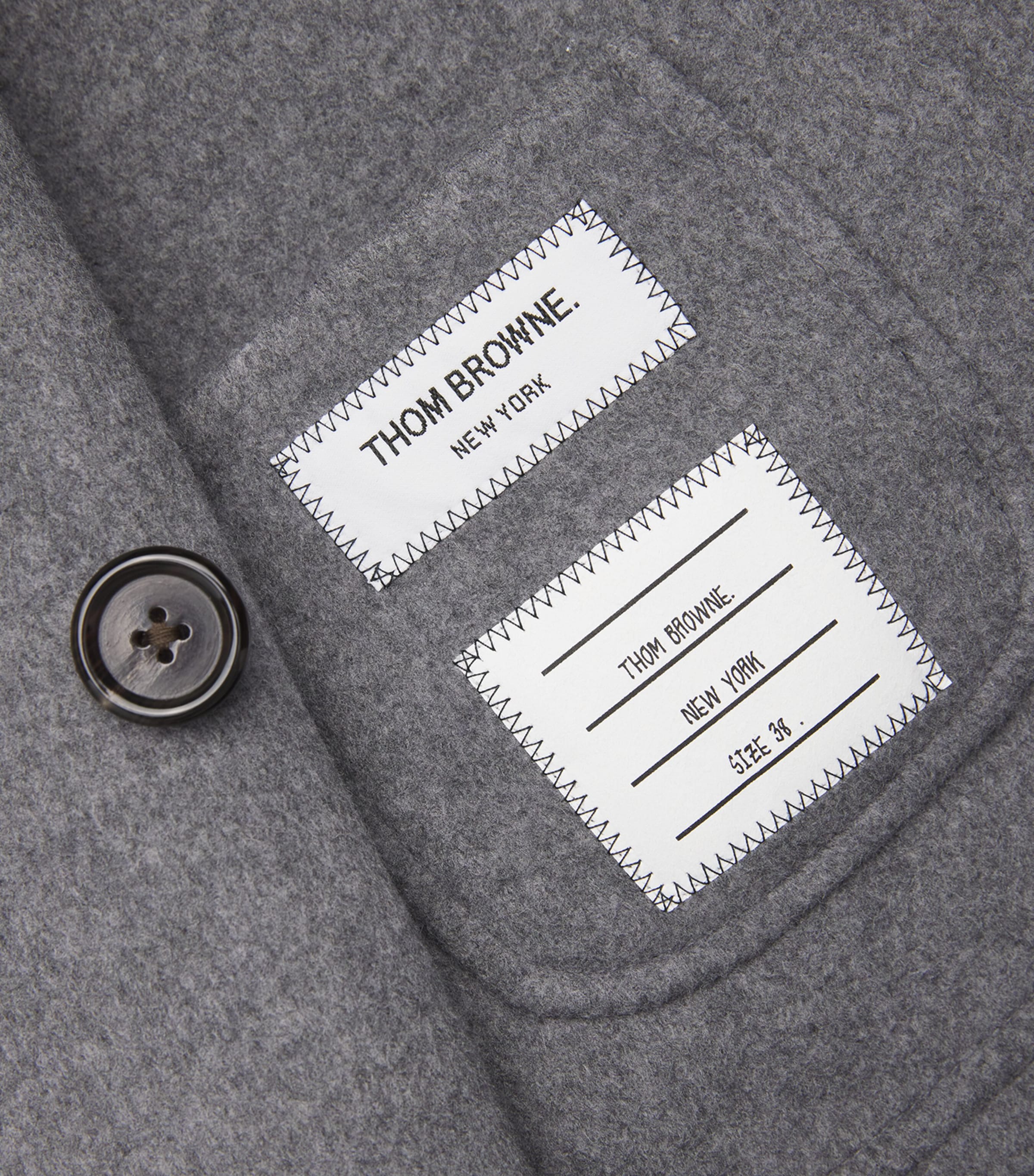 Wool-Cashmere High-Neck Overcoat MED GREY Image 5