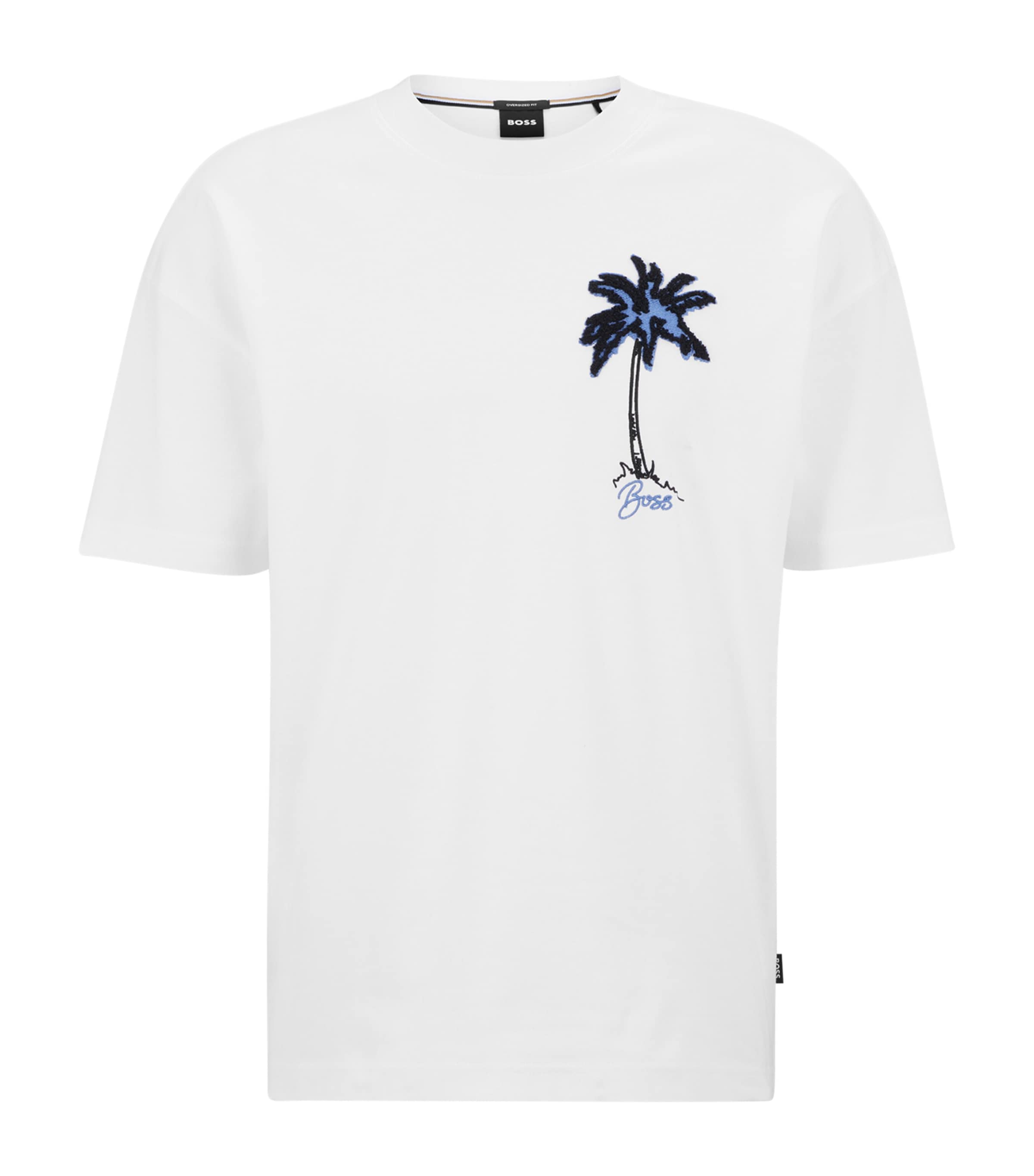 Hugo Boss Oversized Appliqué T-shirt In White