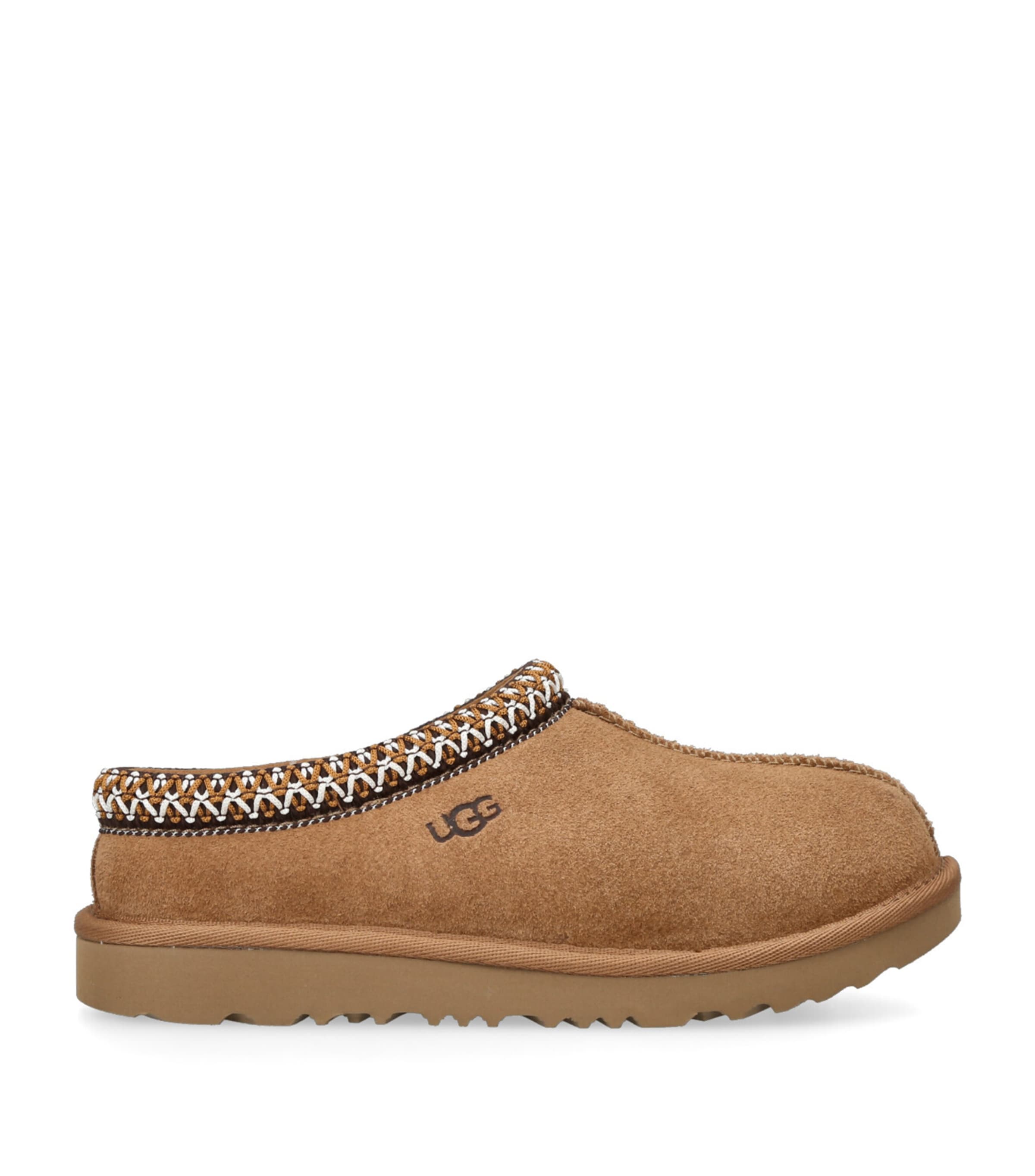 Ugg Unisex Tasman Ii Suede Slippers - Little Kid, Big Kid In Brown