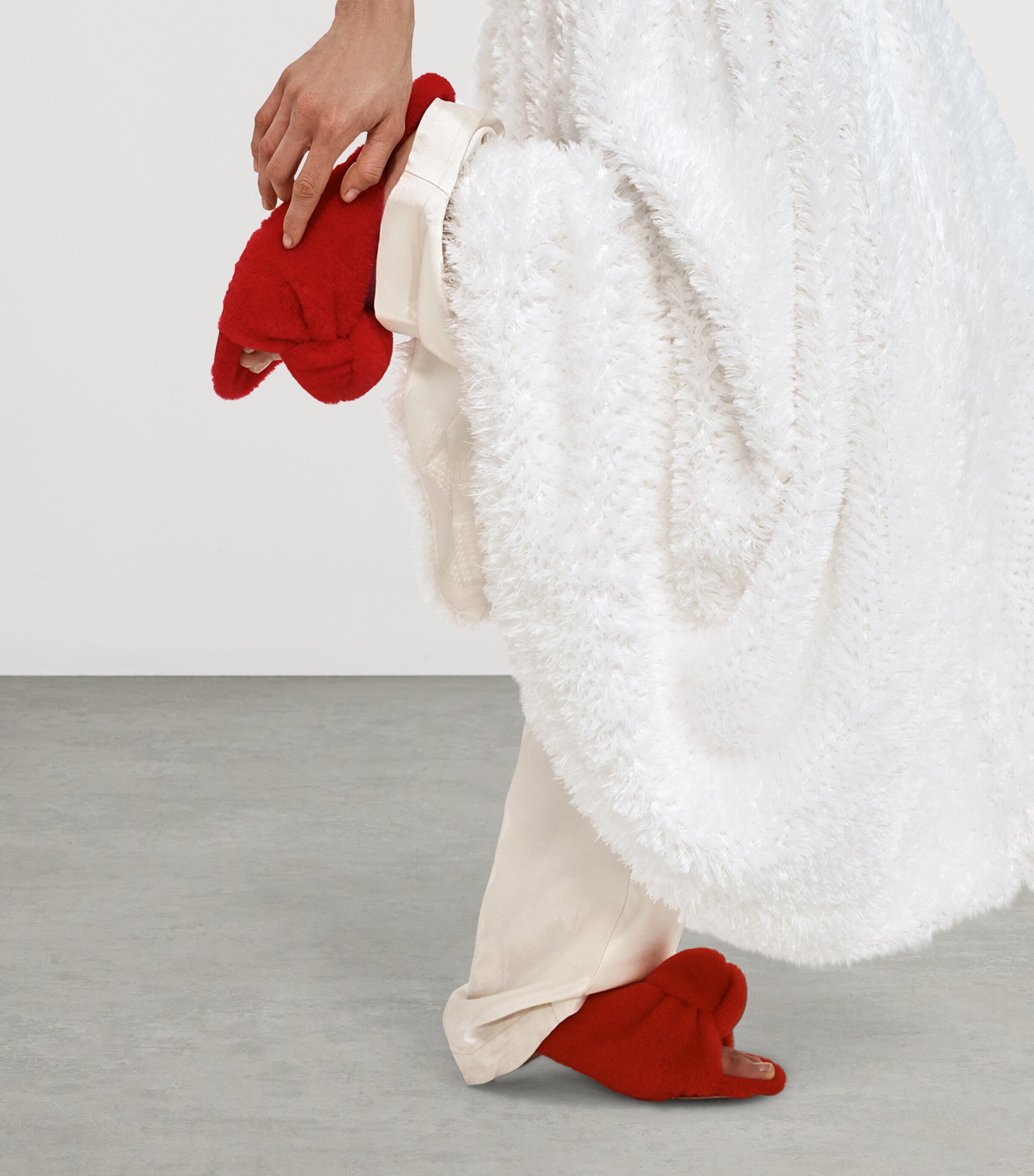 Bottega Veneta Shearling Knot Mules 50 Image 2
