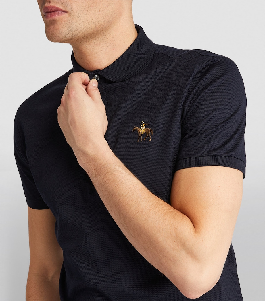 Cotton Logo Polo Shirt CLASSIC NAVY Image 6