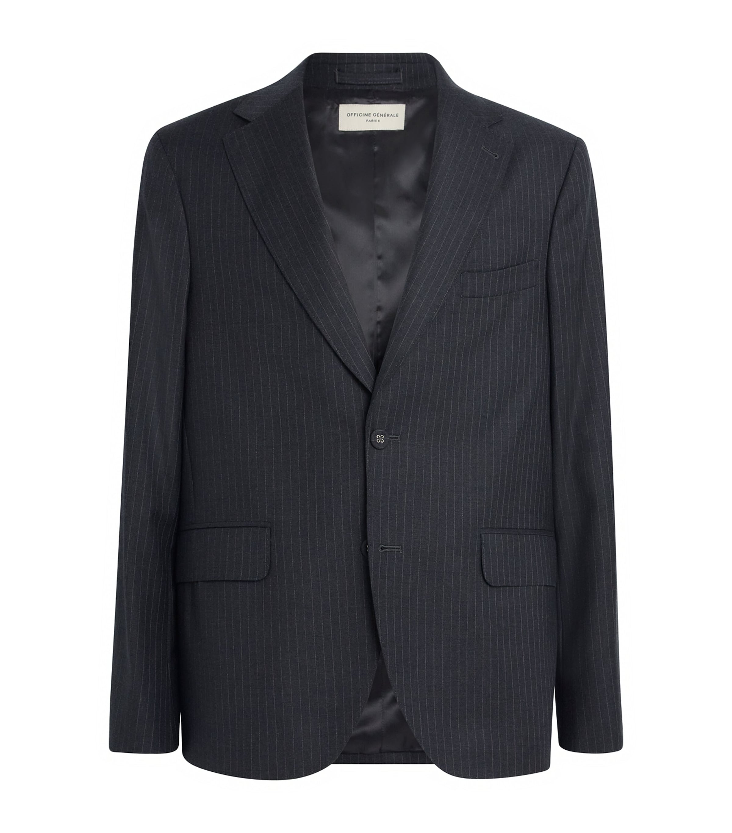 Officine Generale Wool Pinstripe Arthus Blazer In Multi