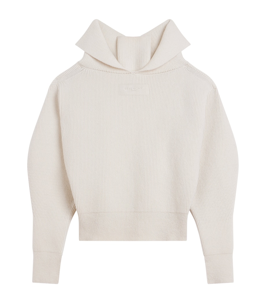 Givenchy Womens Wool-Blend Slashed Sweater Image 6