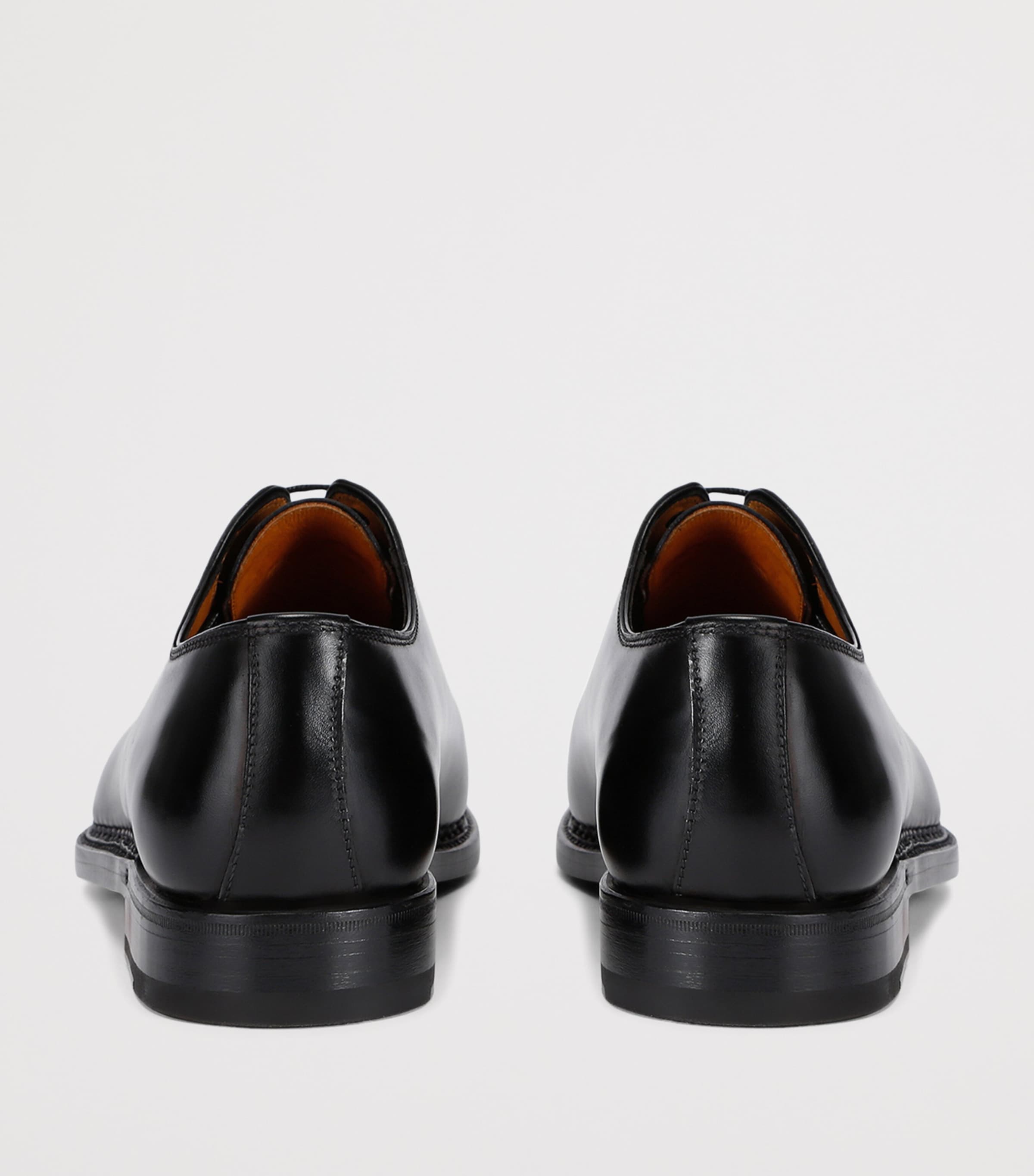 Leather De La Ville Oxford Shoes BLACK Image 2