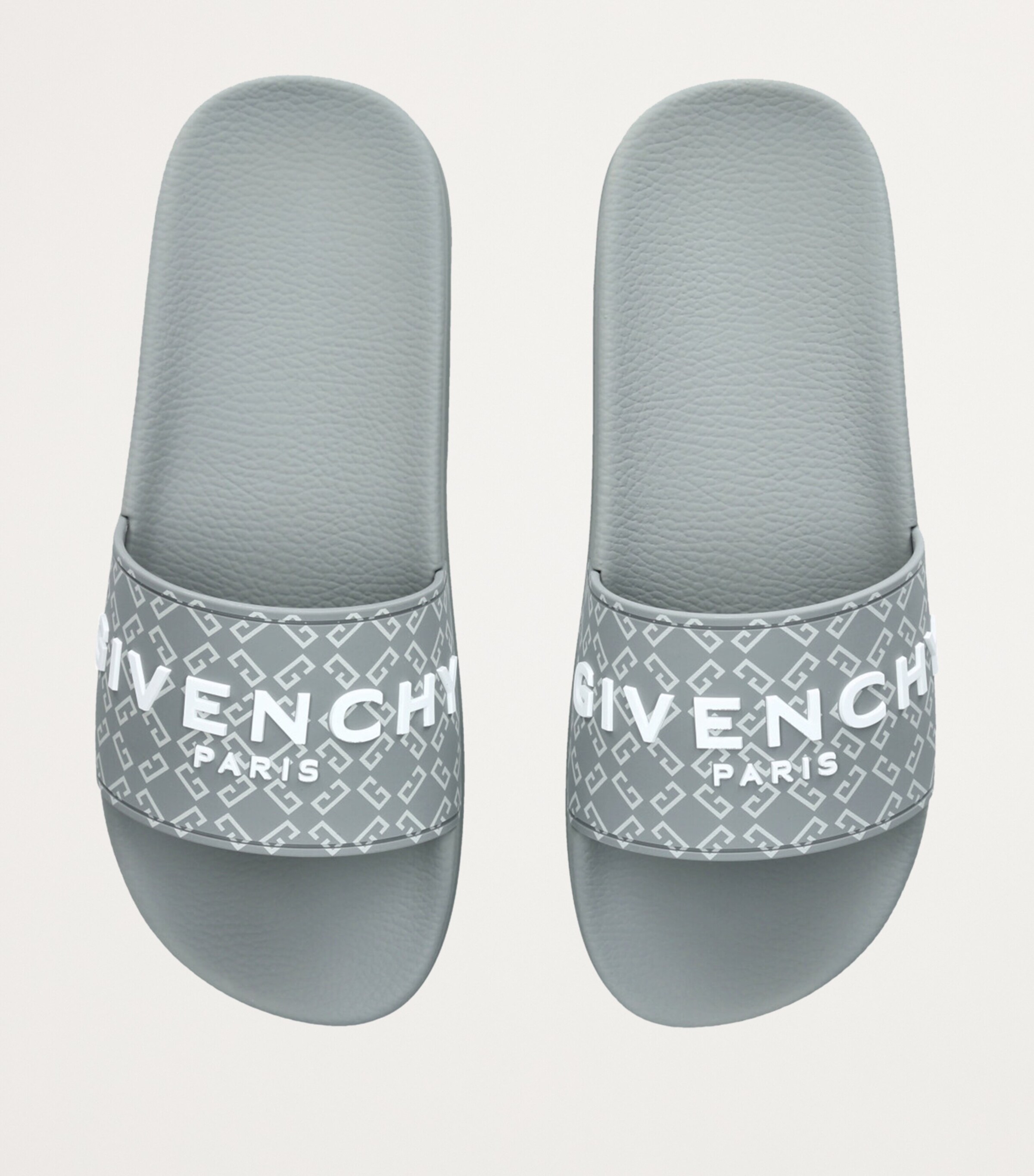 Rubber Monogram Slides GREY MID Image 4