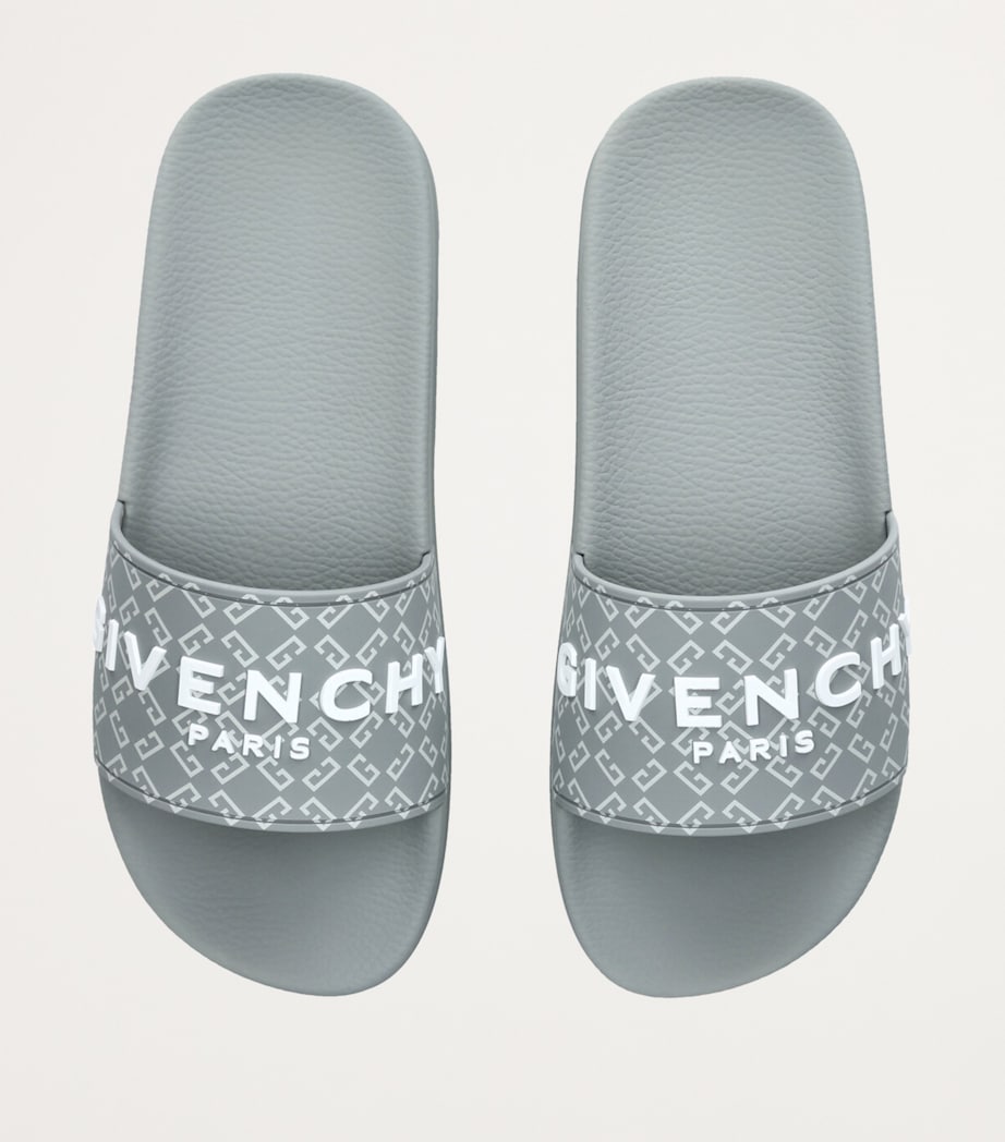 Rubber Monogram Slides GREY MID Image 4