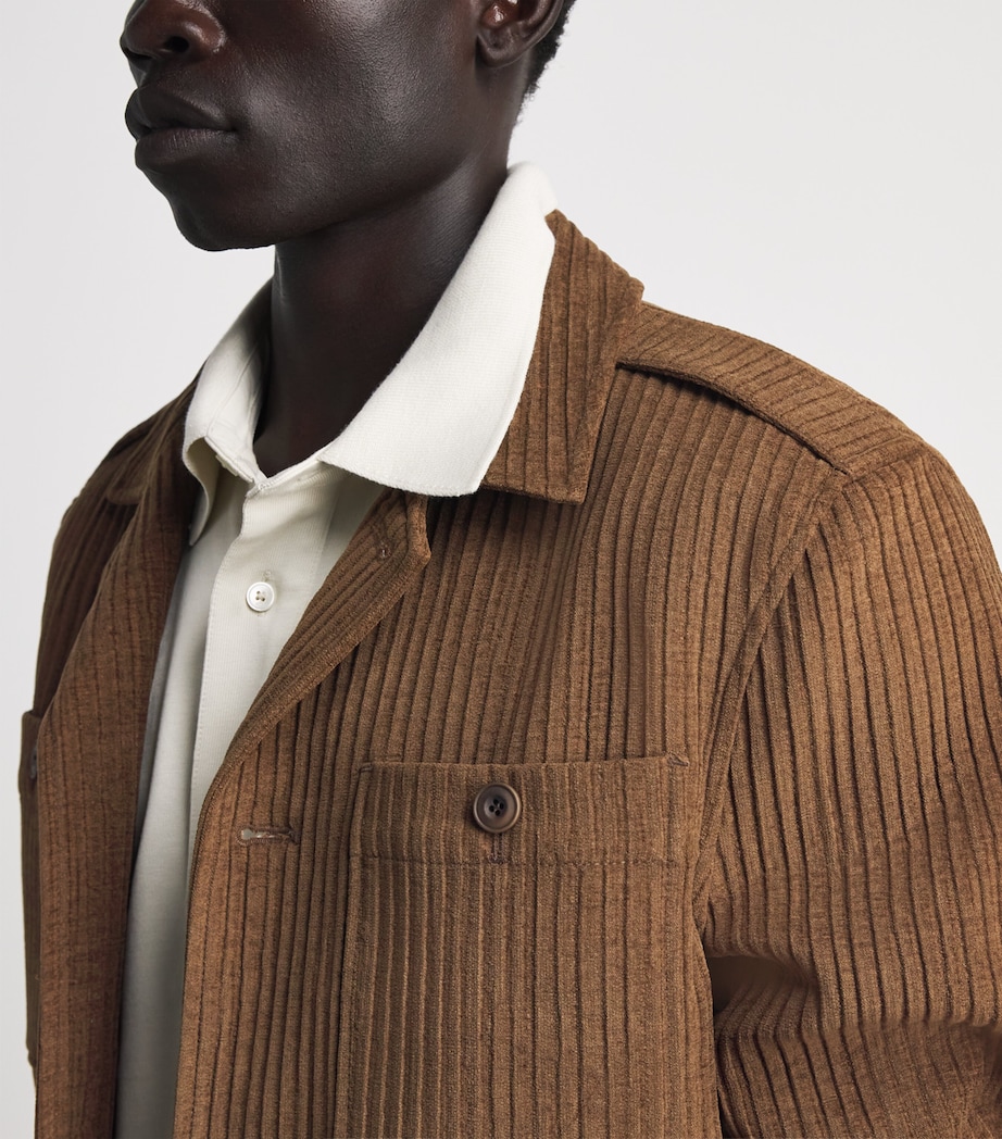 Coor Mens Corduroy Jacket Camel Image 3