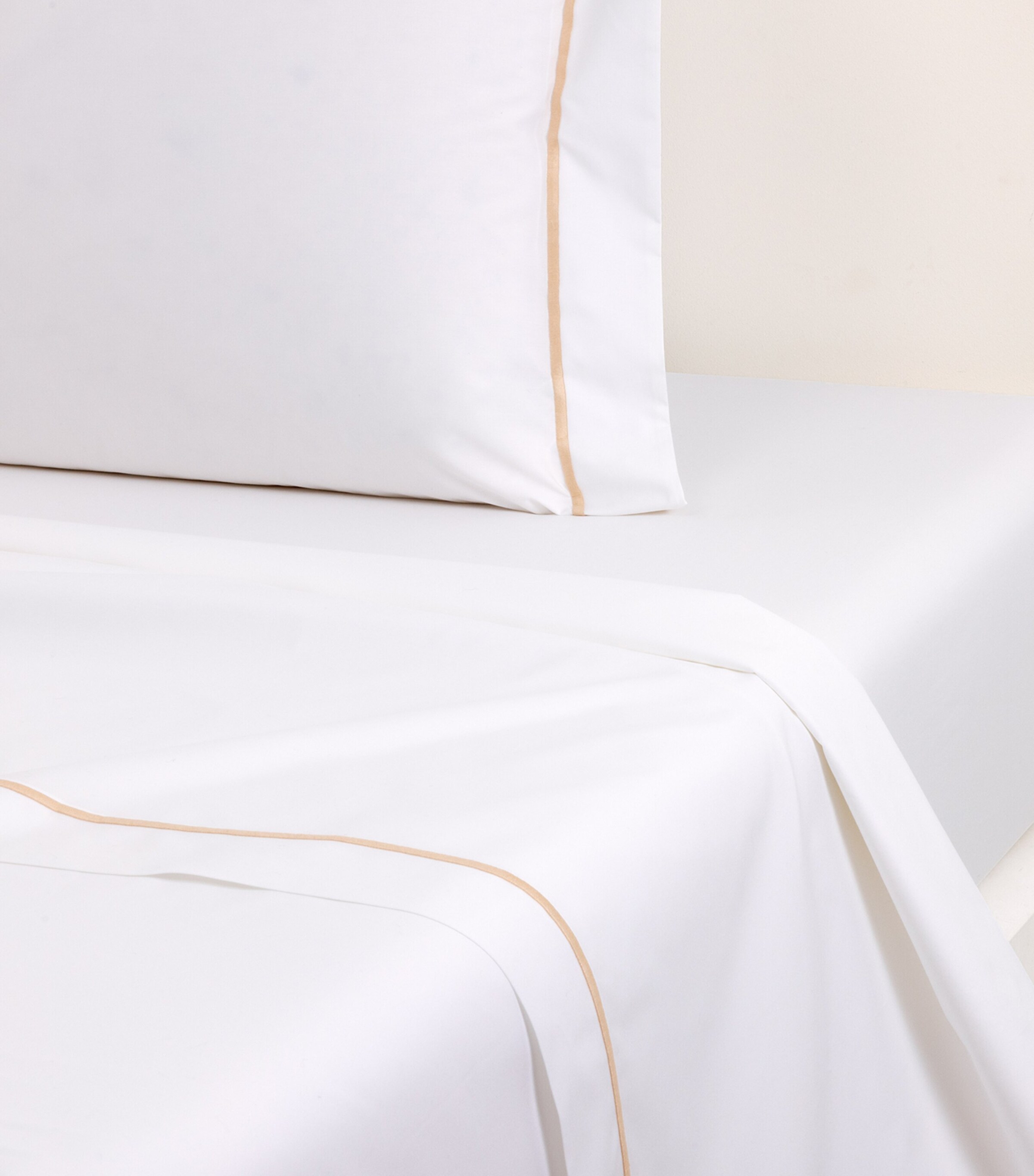 Yves Delorme Athena Super King Flat Sheet (270cm x 295cm) Dune Image 2