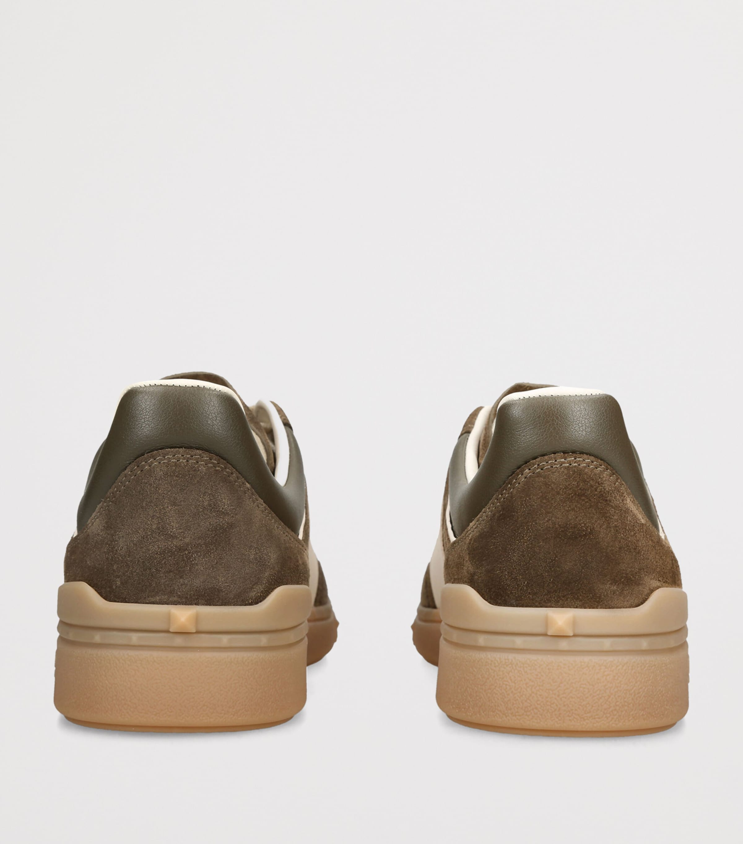 Valentino Garavani Suede Upvillage Low-Top Sneakers Mid Brown Image 4