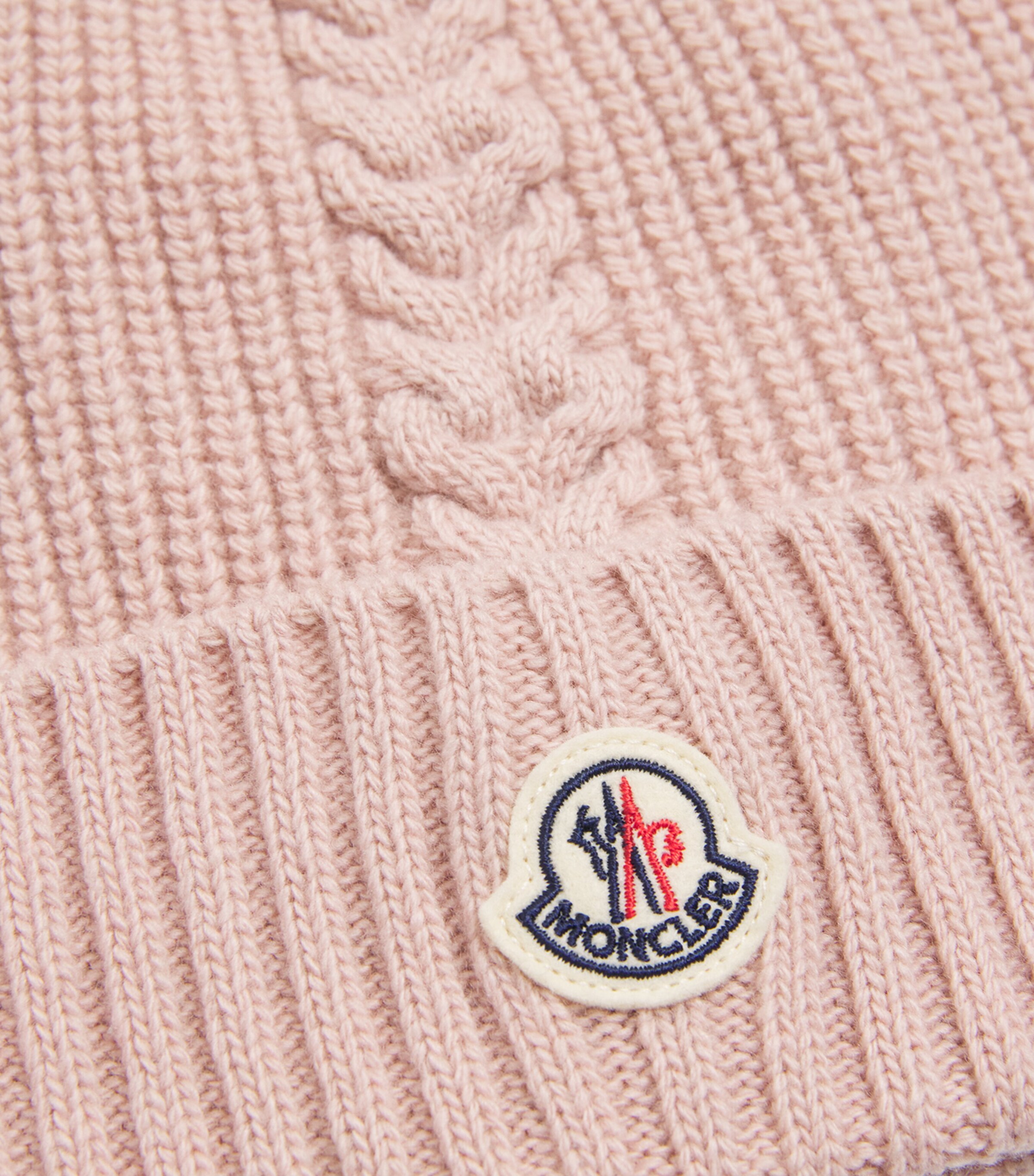 Virgin Wool Pom-Pom Beanie 50M Image 3