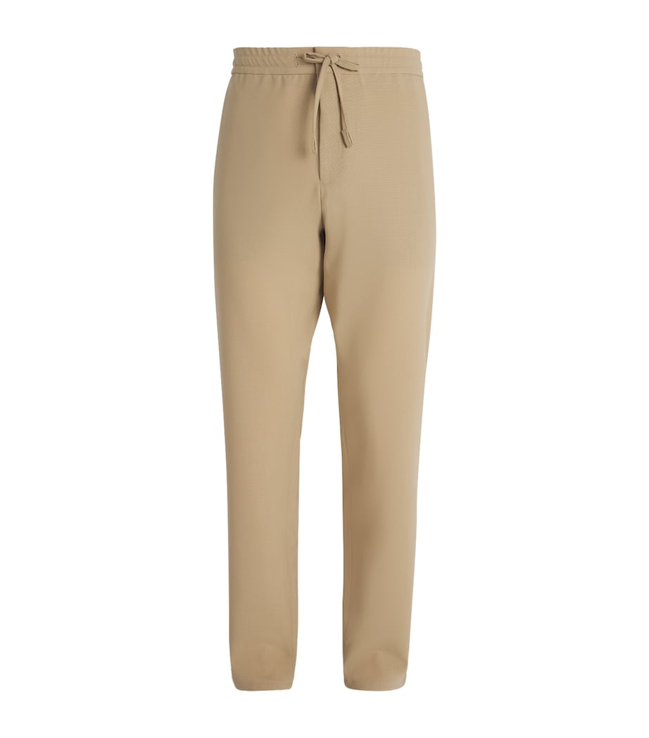 Wool Drawstring Straight-Fit Trousers 703 Image 1
