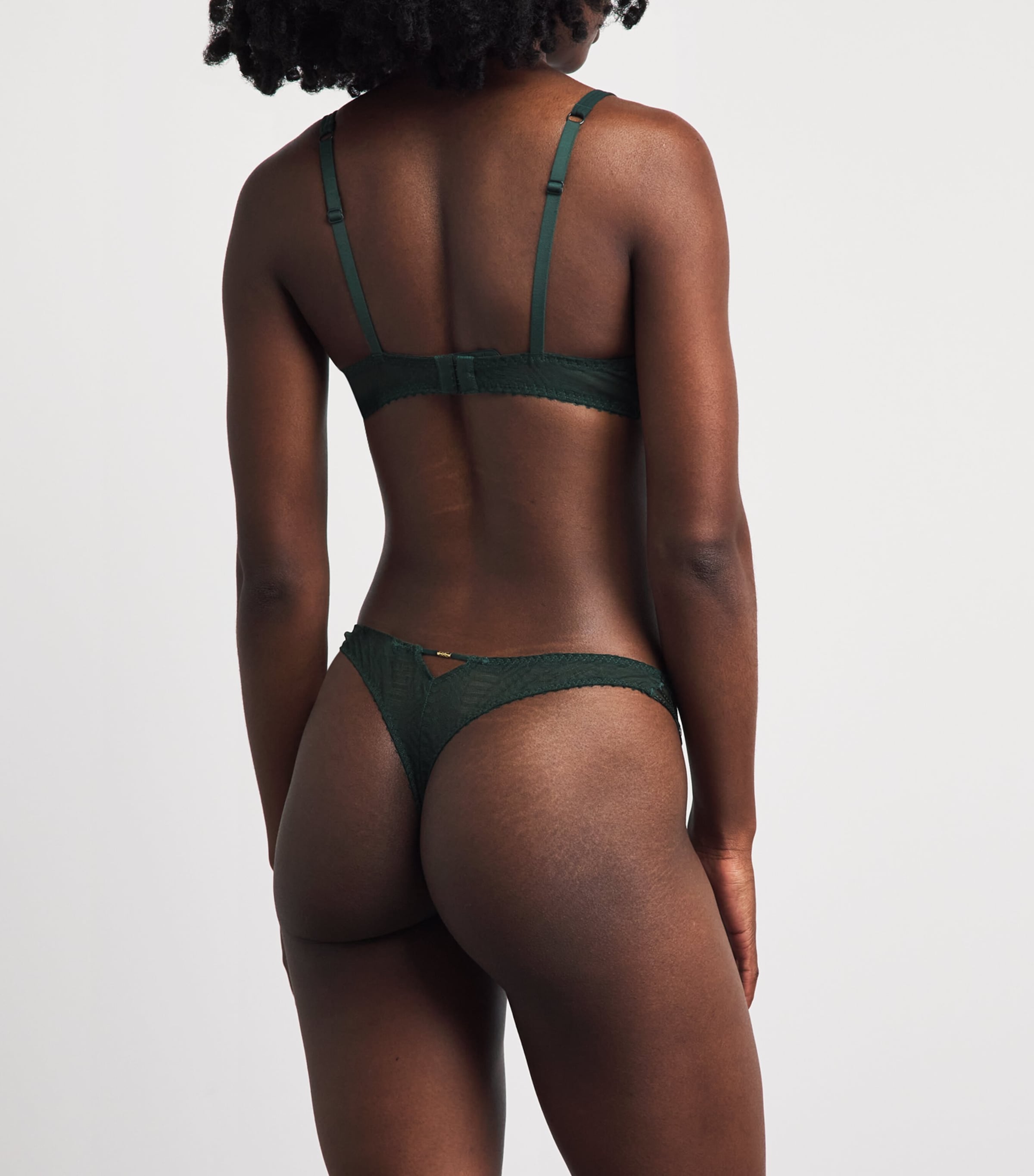 Aubade Womens Vibes Tanga Mysterious Green Image 3