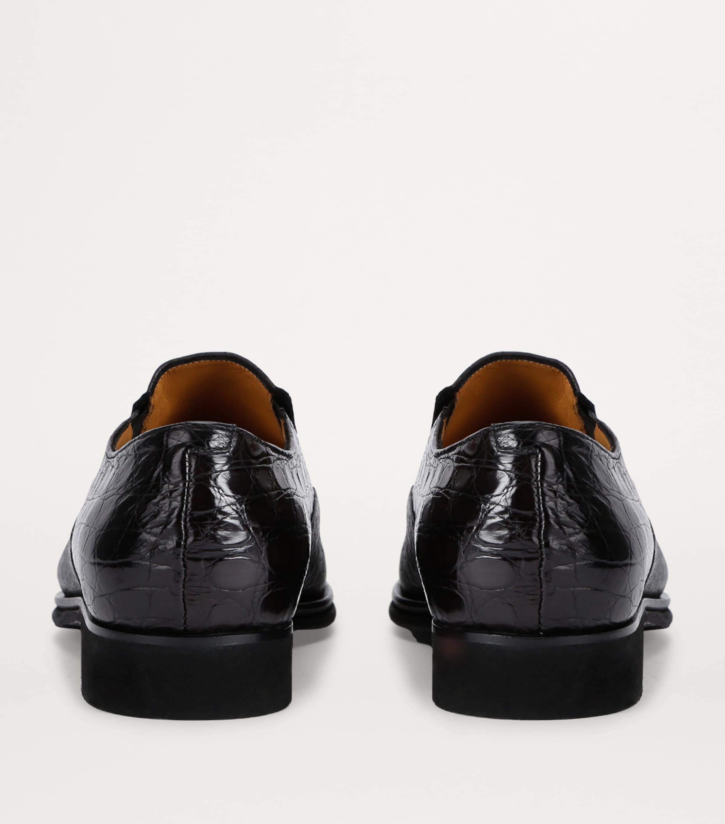 Brotini Leather Slip-On Loafers Black Image 2