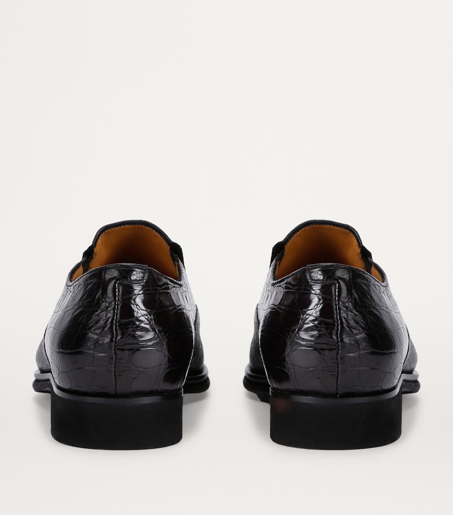 Brotini Leather Slip-On Loafers Black Image 2
