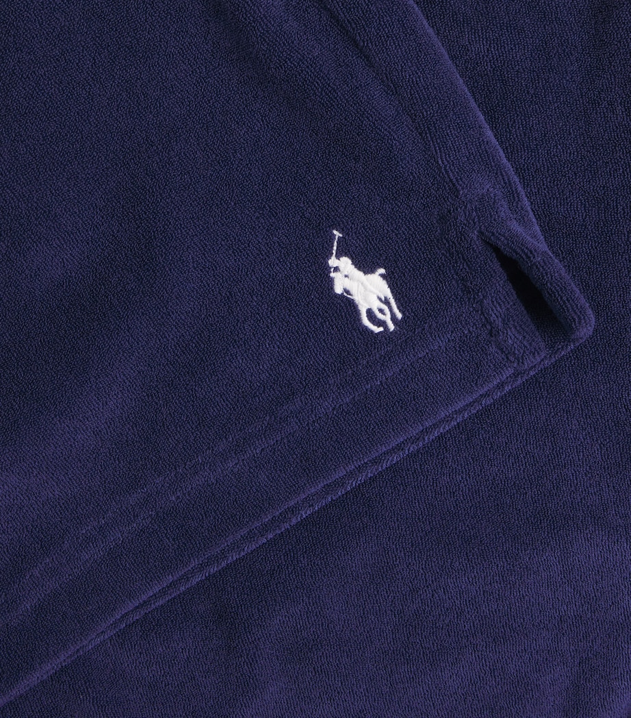Polo Ralph Lauren Mens Cotton Terry Polo Pony Shorts Newport Navy Image 6