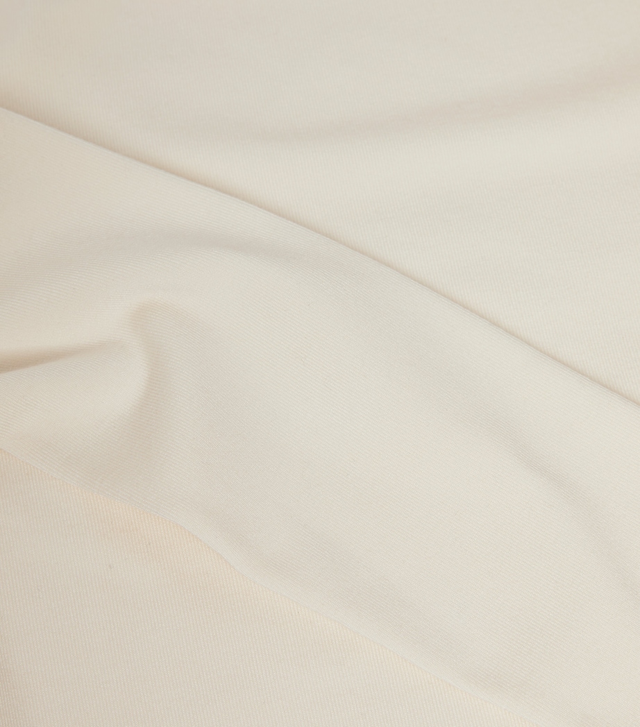 Silk Stretch High Neck Top IVORY Image 1