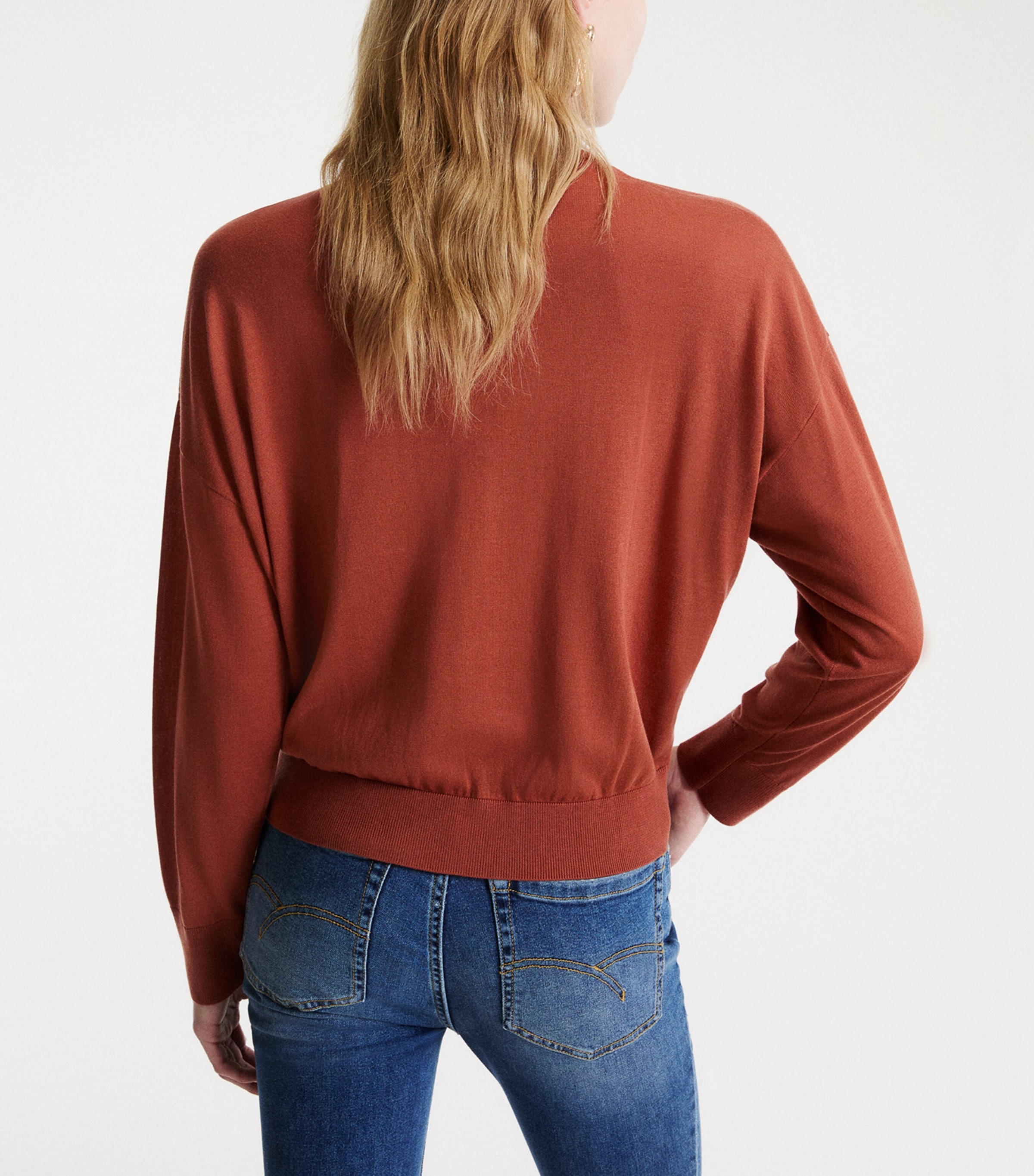Marella Womens Rollneck Sweater Rust Image 3
