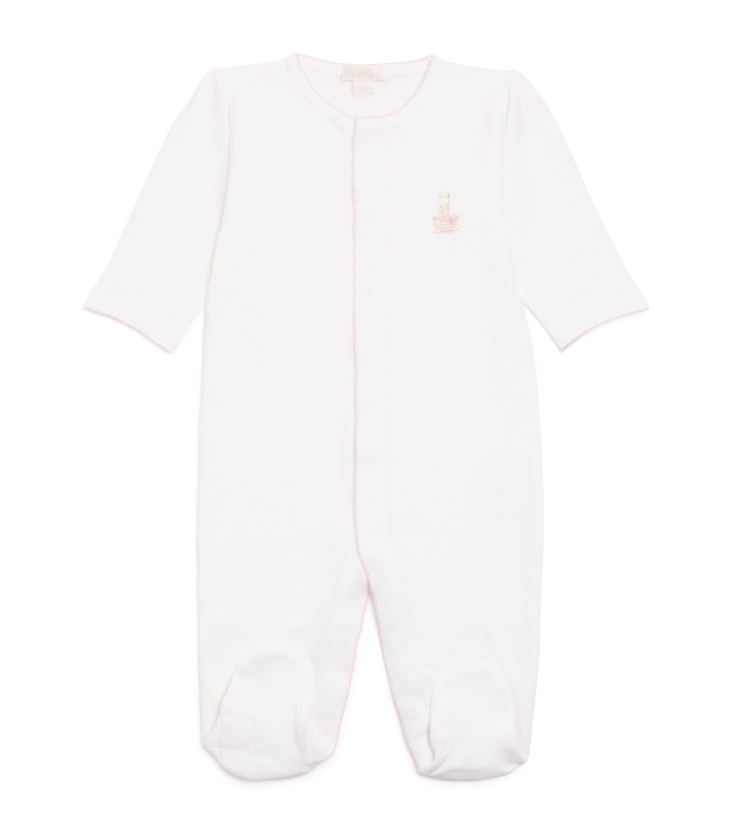 Kissy Kissy Pima Cotton Noah's Arc All-in-one In Neutral