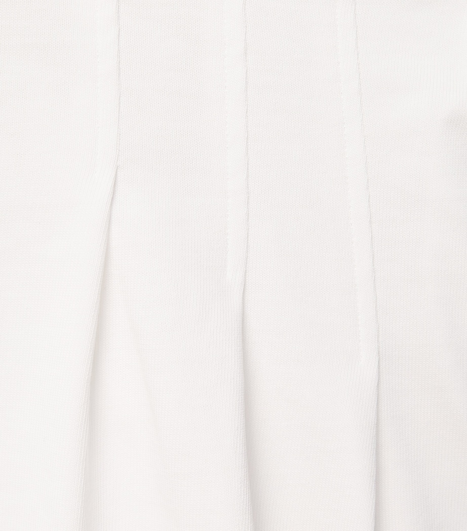 Polo Ralph Lauren Womens Cotton Shaped Mini T-Shirt Dress White Image 6