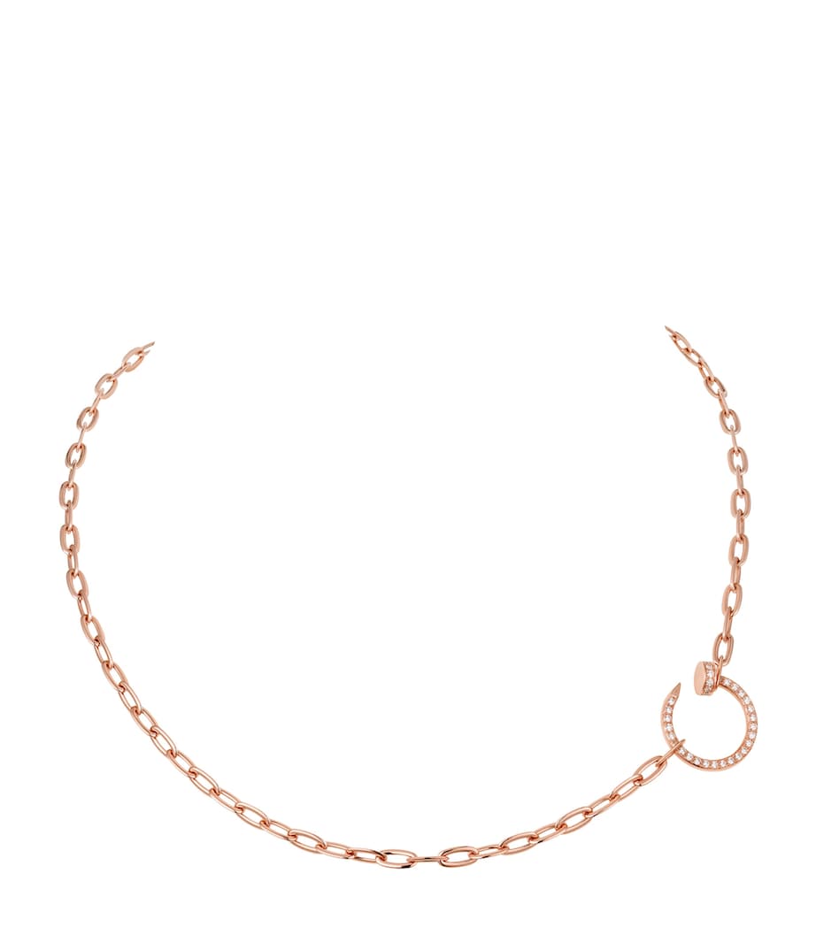 Rose Gold and Diamond Juste un Clou Chain Necklace ROSE GOLD Image 1