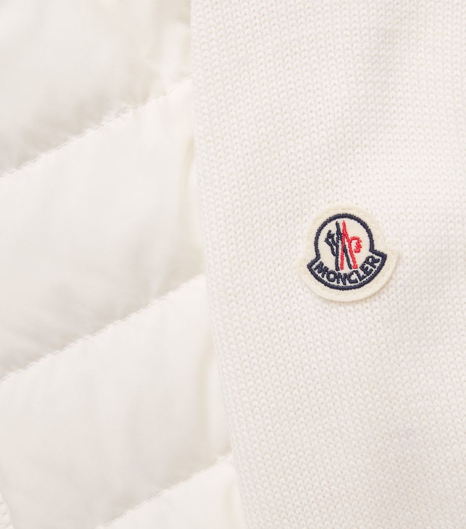 Moncler Womens Virgin Wool Padded Quilted Cardigan Image 6