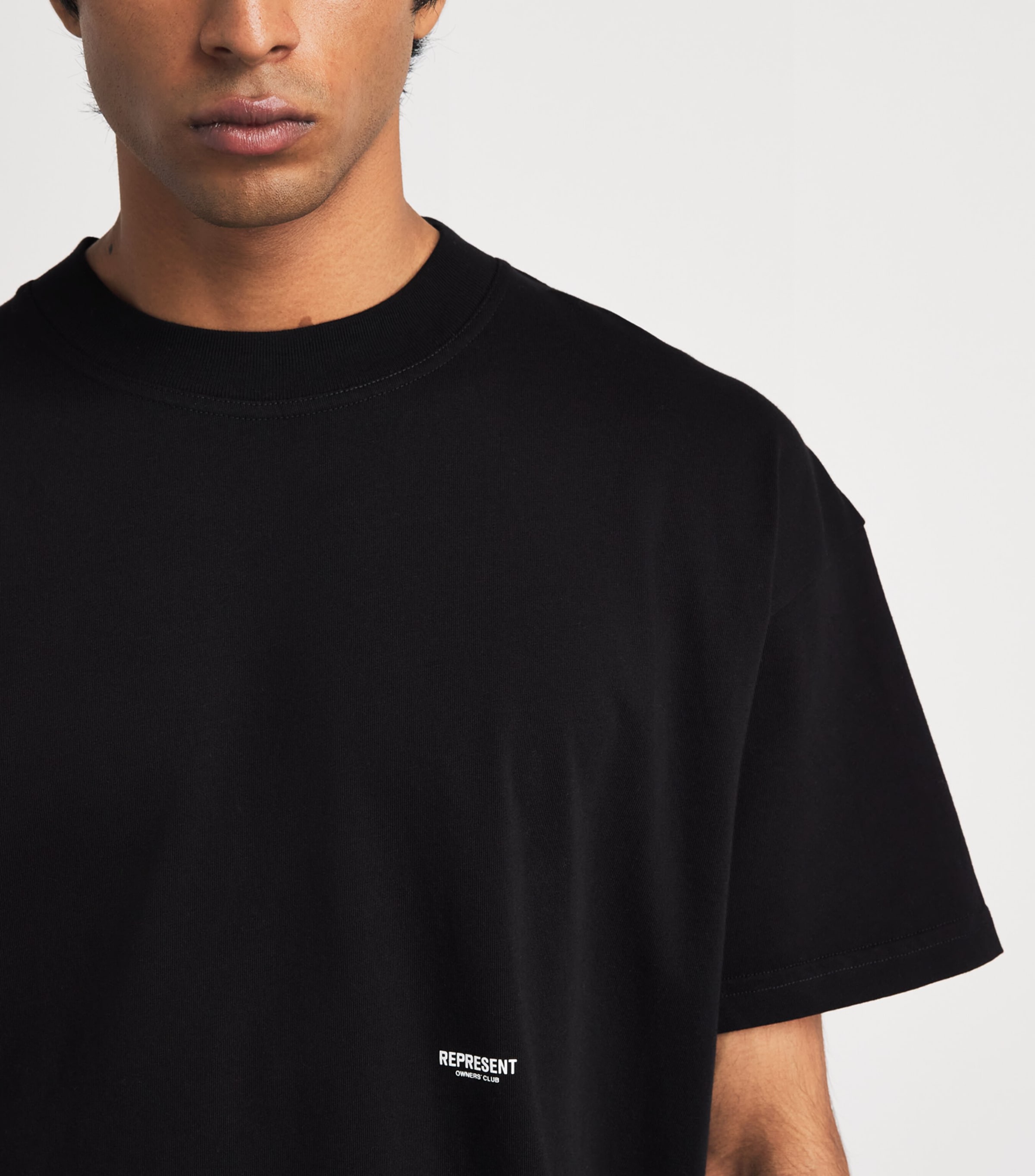 Represent Cotton Micro Owners Club T-shirt In Black