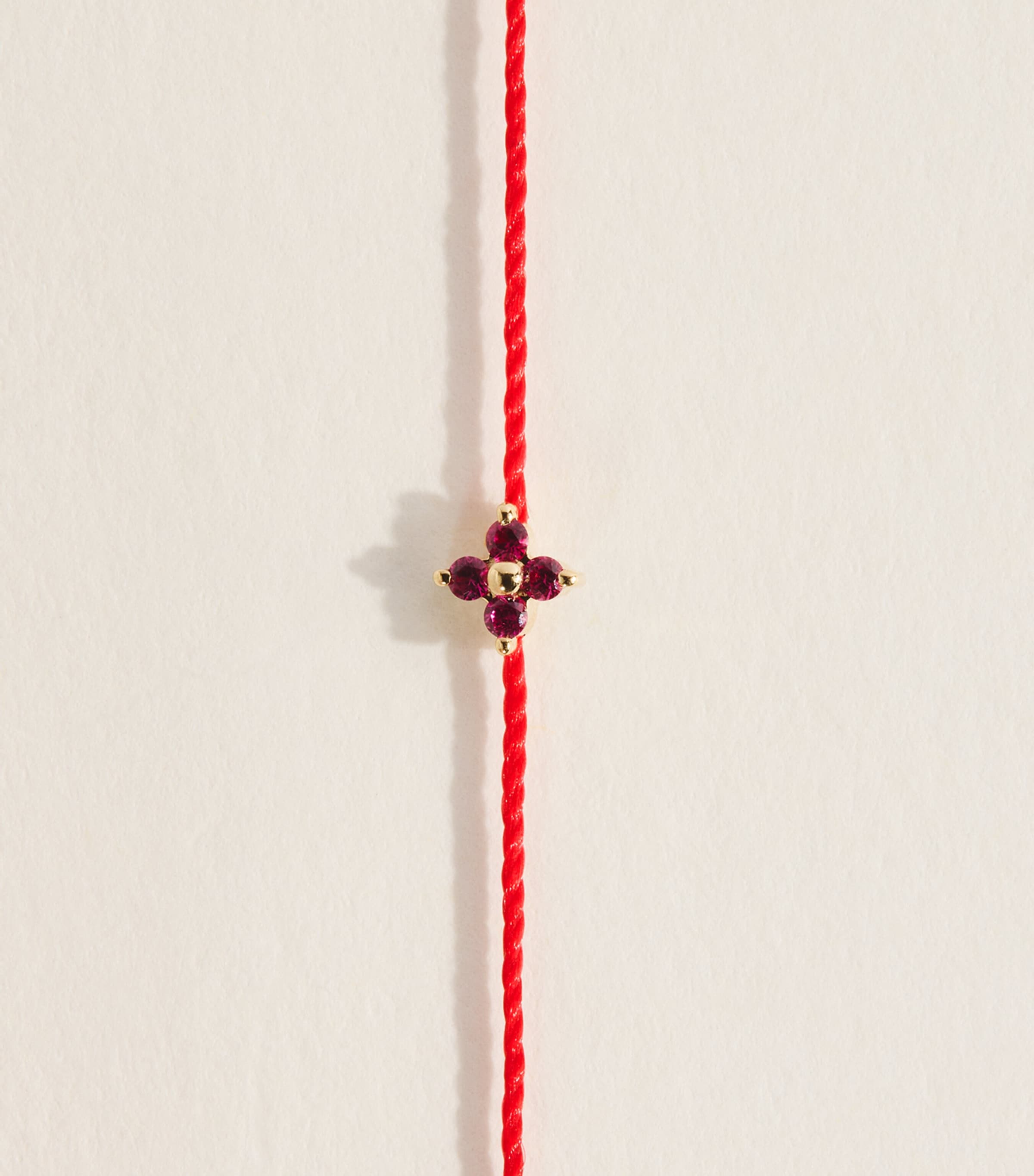 Redline Yellow Gold and Ruby Shiny Rubis Bracelet Red Image 4
