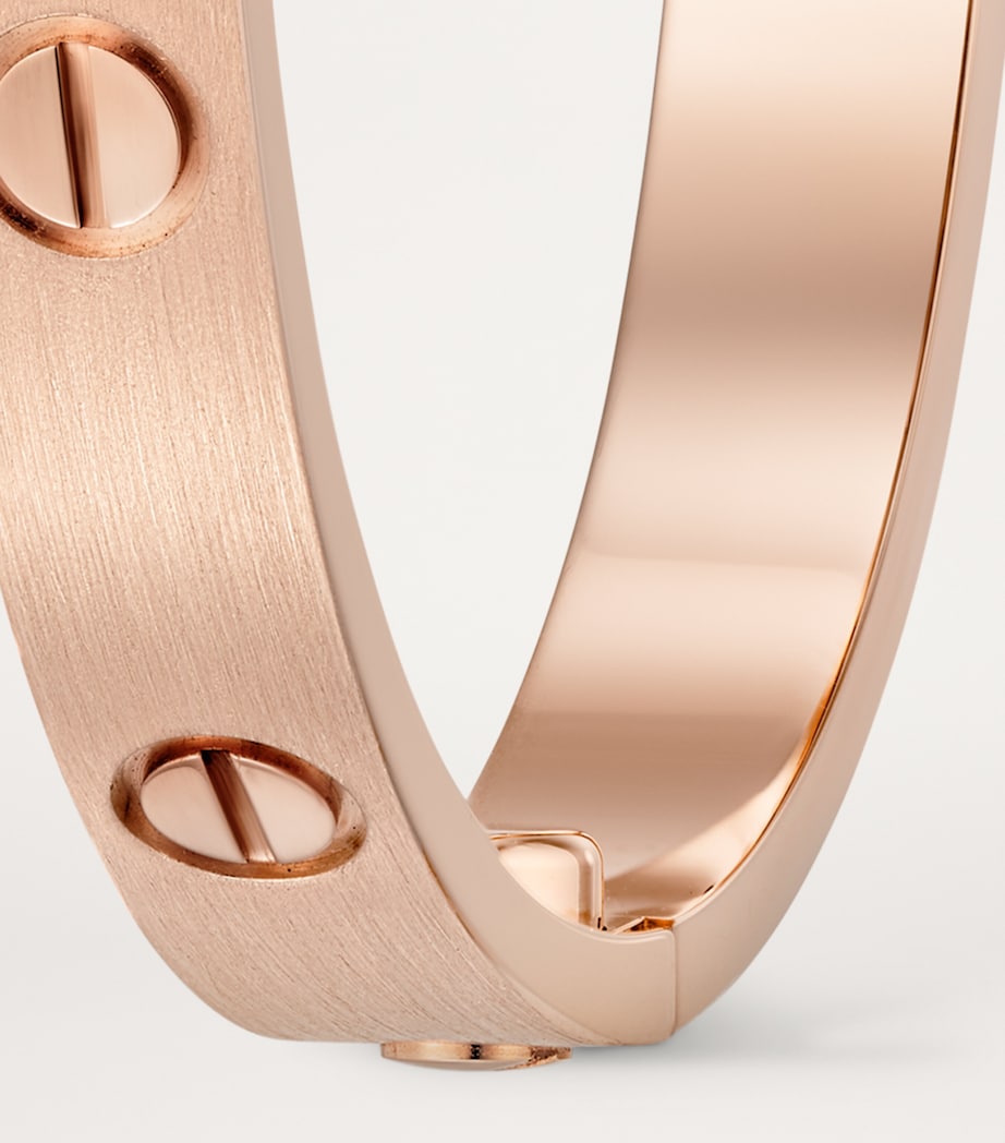 LOVE Classic Rose Gold Bracelet - Brushed Finish ROSE GOLD Image 9