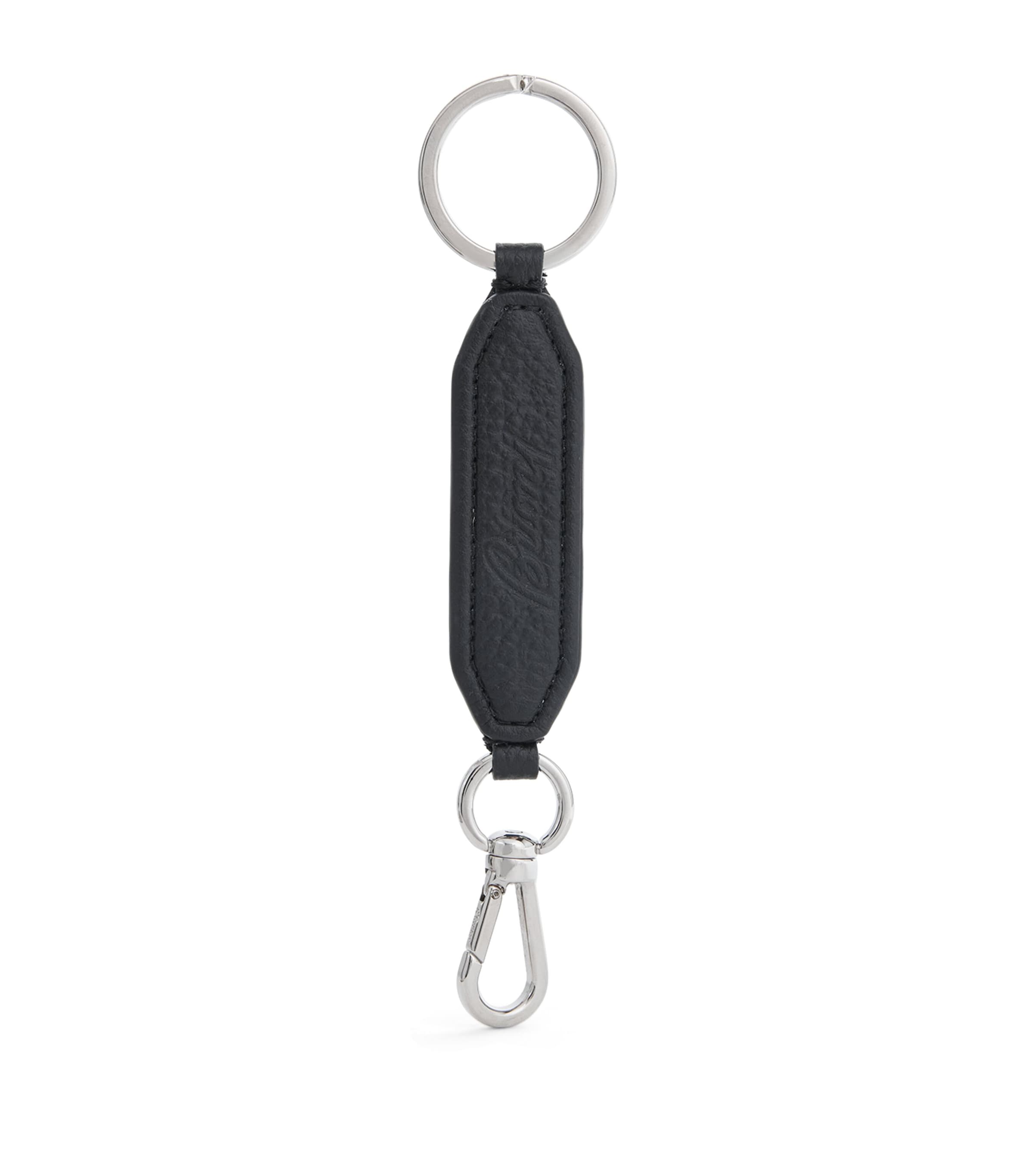 BRIONI GRAINED LEATHER KEY HOLDER