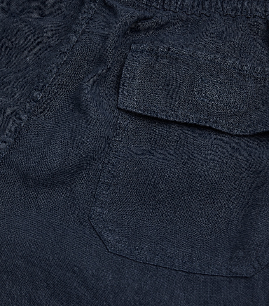 Linen Baie Shorts 390 BLUE MARINE Image 9