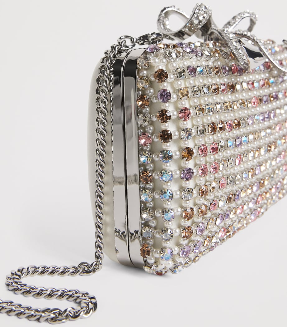 Crystal-Embellished Clutch Bag MULTI Image 6