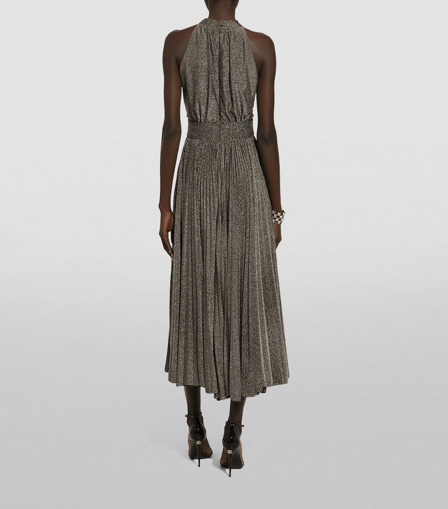 Halterneck Midi Dress S0998-SILVER Image 5