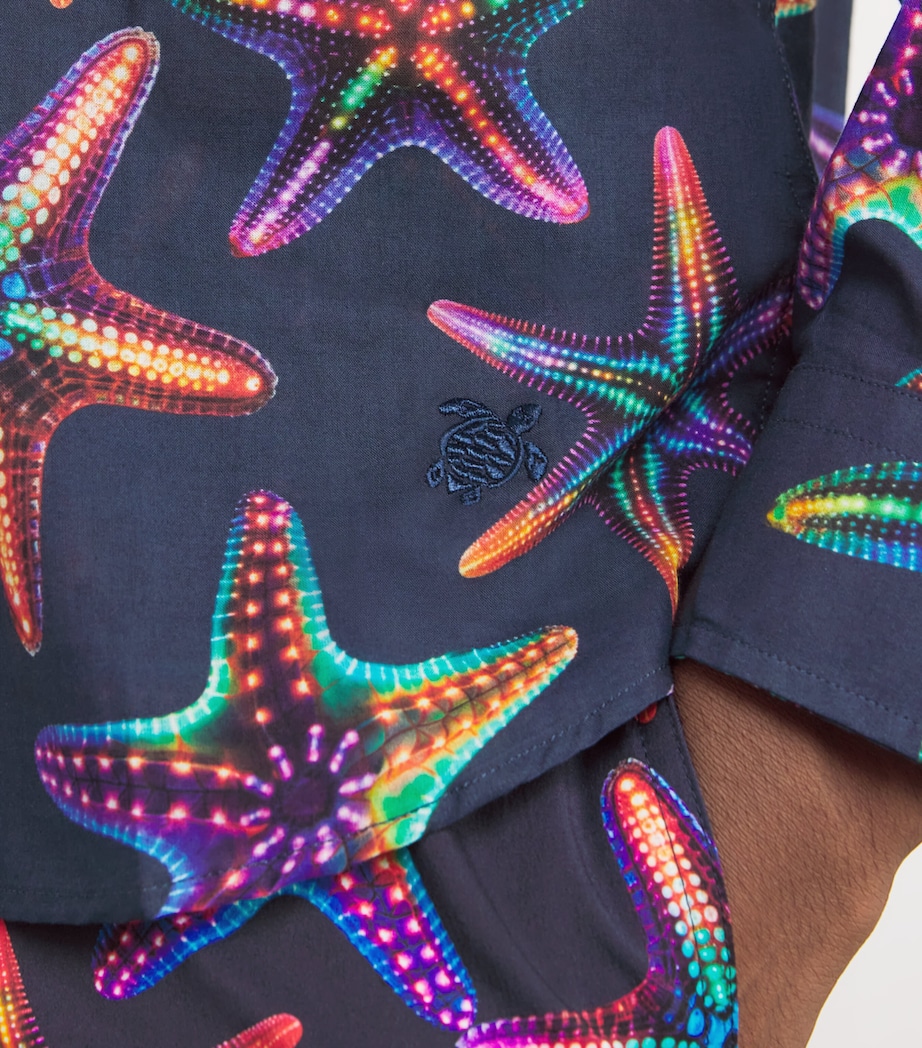 Cotton Disco Caracal Shirt 390-NAVY Image 6