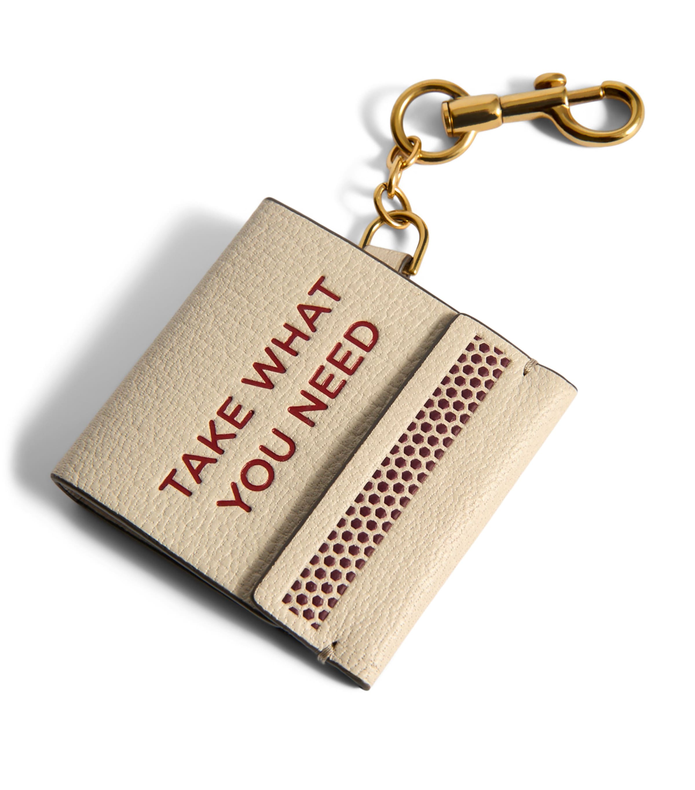 Leather Match Book Charm CHALK Image 3