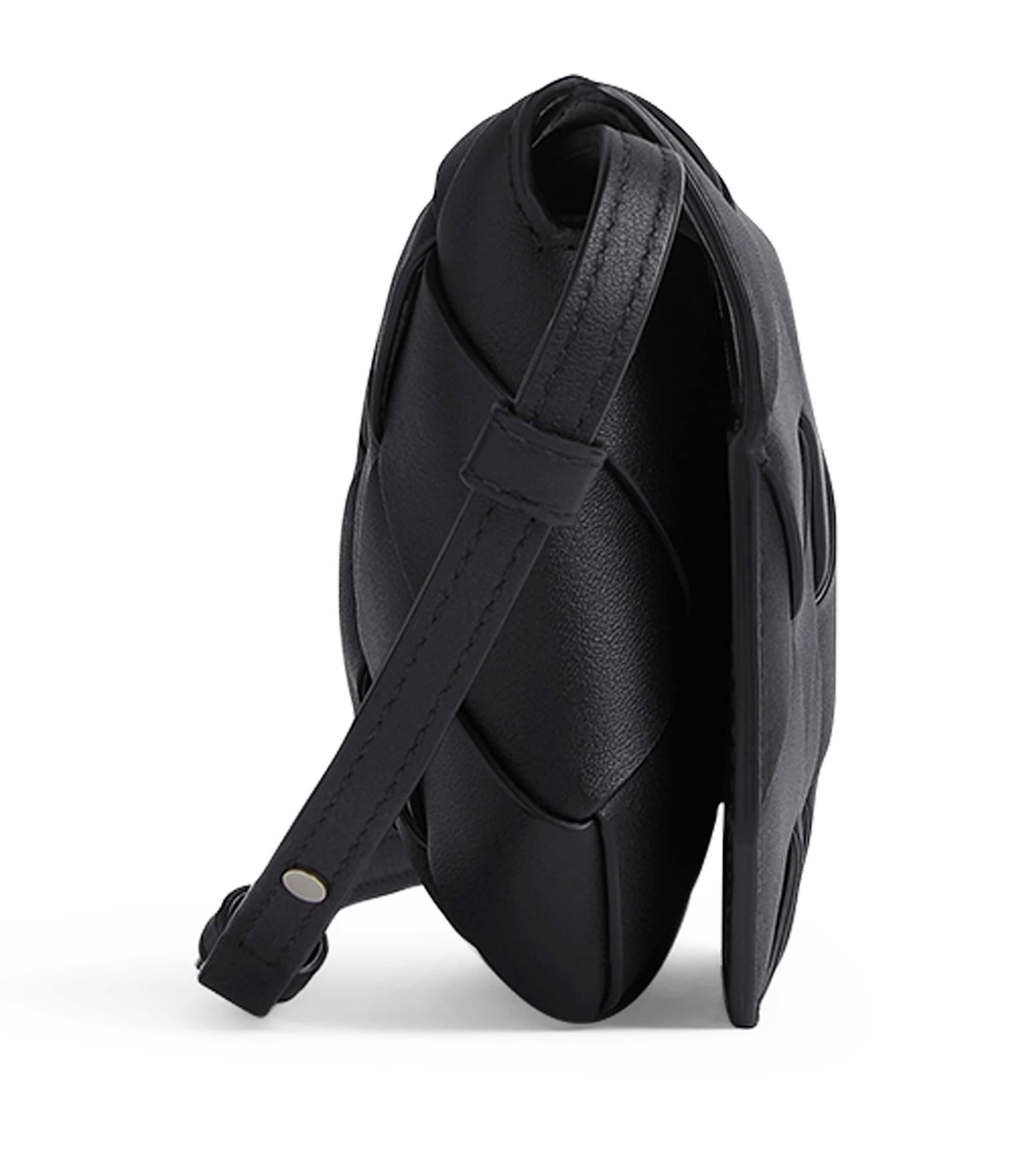 Leather Intreccio Cross-Body Pouch 8803 Image 4