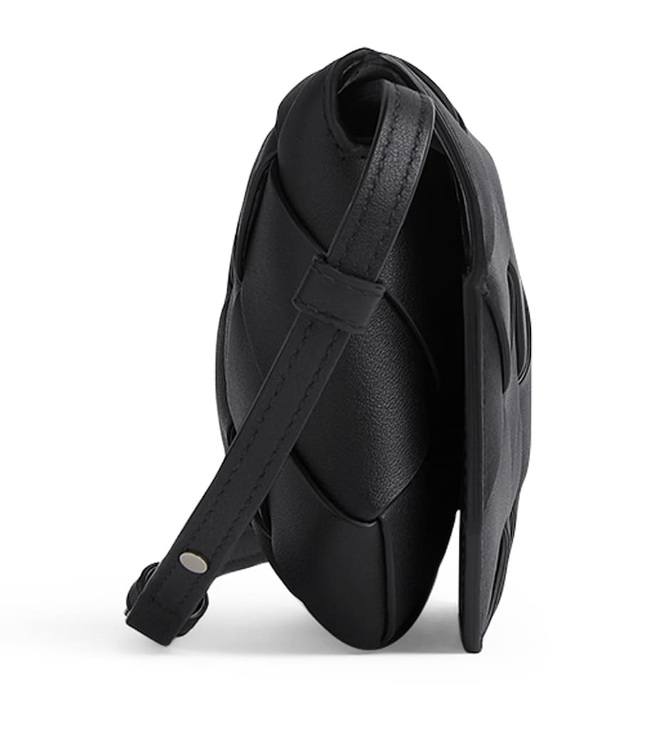 Leather Intreccio Cross-Body Pouch 8803 Image 4